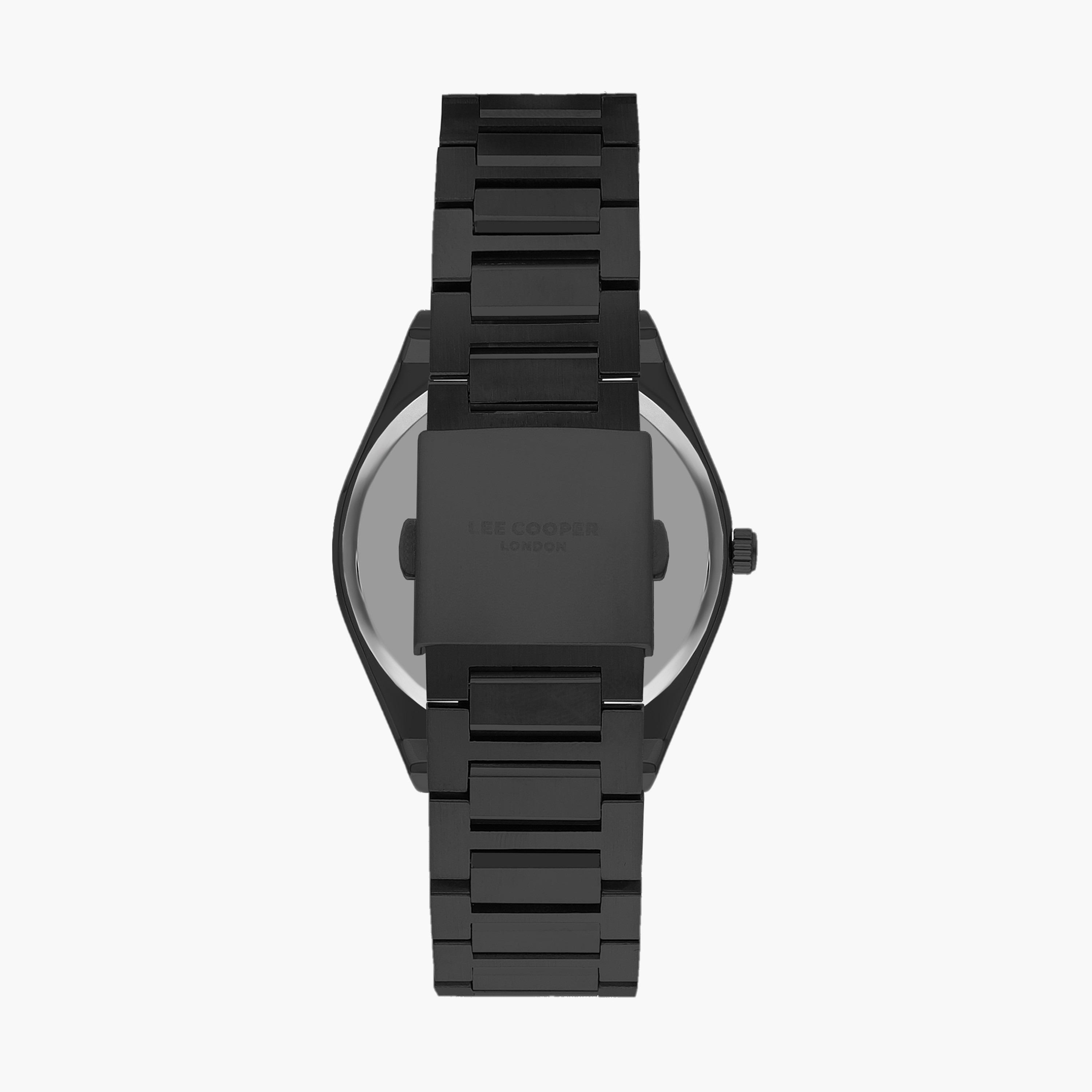 ساعة انالوج بسوار ستانلس ستيل بلون أسود للرجال من لي كوبر | LC07608.650-men-watchesandjewellery-watches-image-3