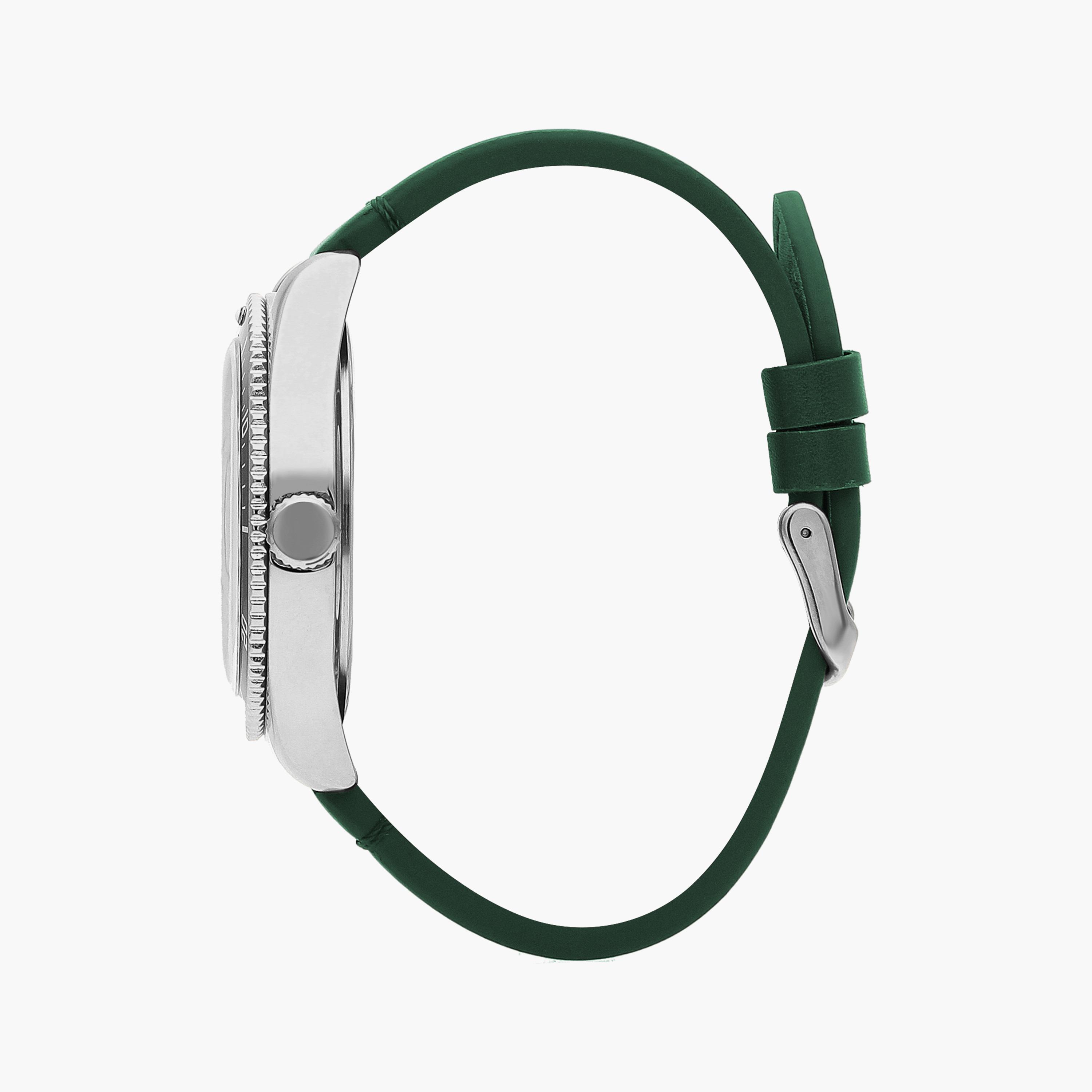 ساعة انالوج بسوار جلدي بلون أخضر للرجال من لي كوبر | LC07611.377-men-watchesandjewellery-watches-image-2