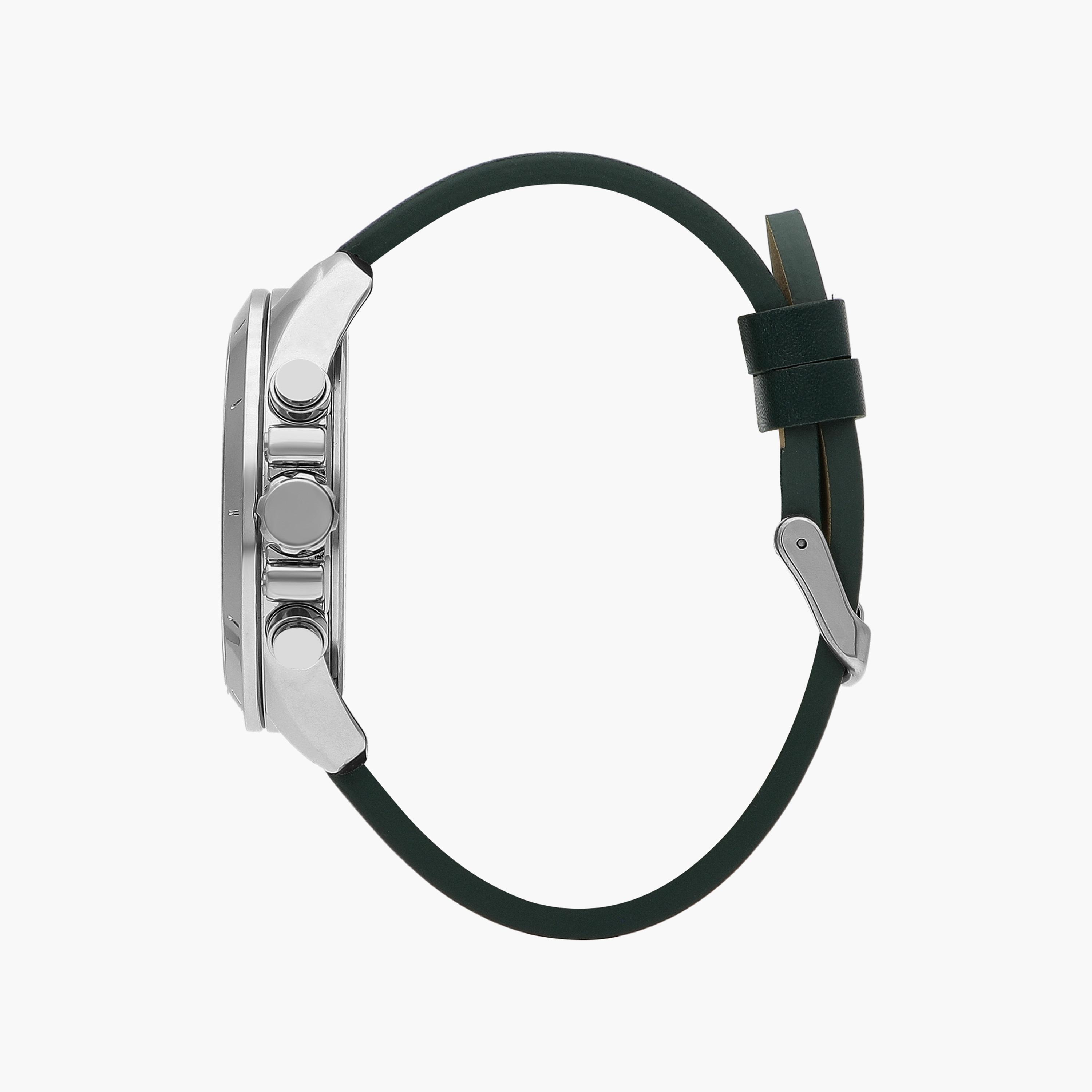 ساعة كرونوغراف بسوار جلدي بلون أخضر للرجال من لي كوبر | LC07613.377-men-watchesandjewellery-watches-image-2