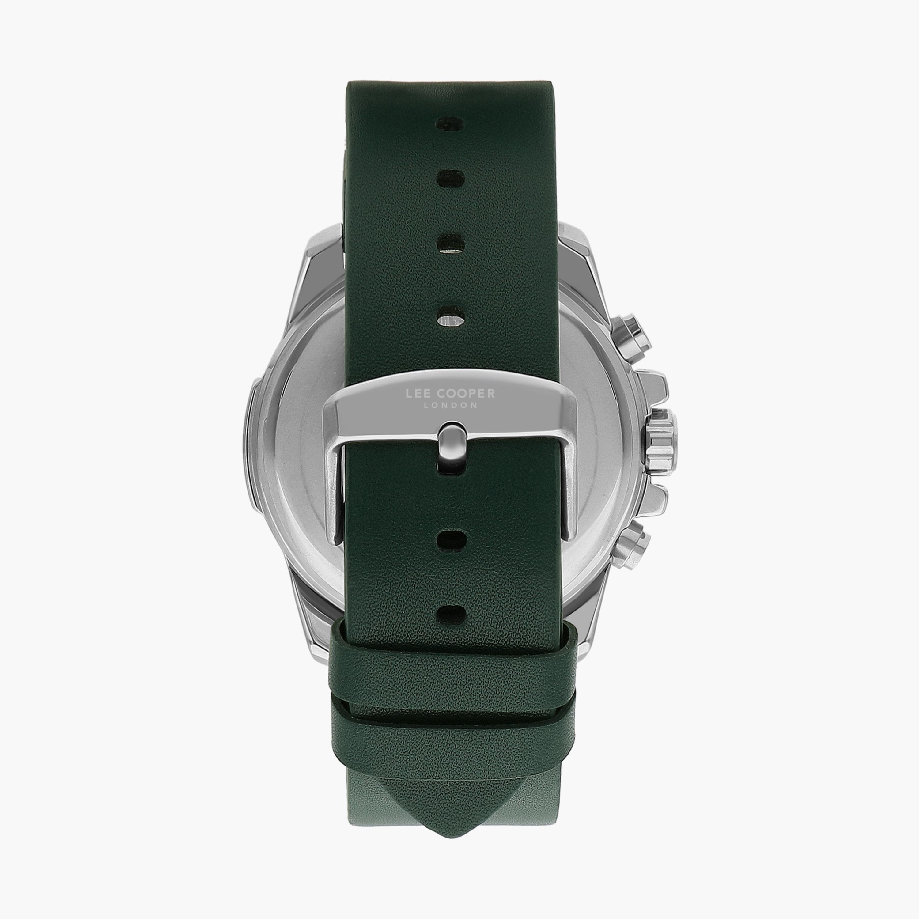 ساعة كرونوغراف بسوار جلدي بلون أخضر للرجال من لي كوبر | LC07613.377-men-watchesandjewellery-watches-image-3