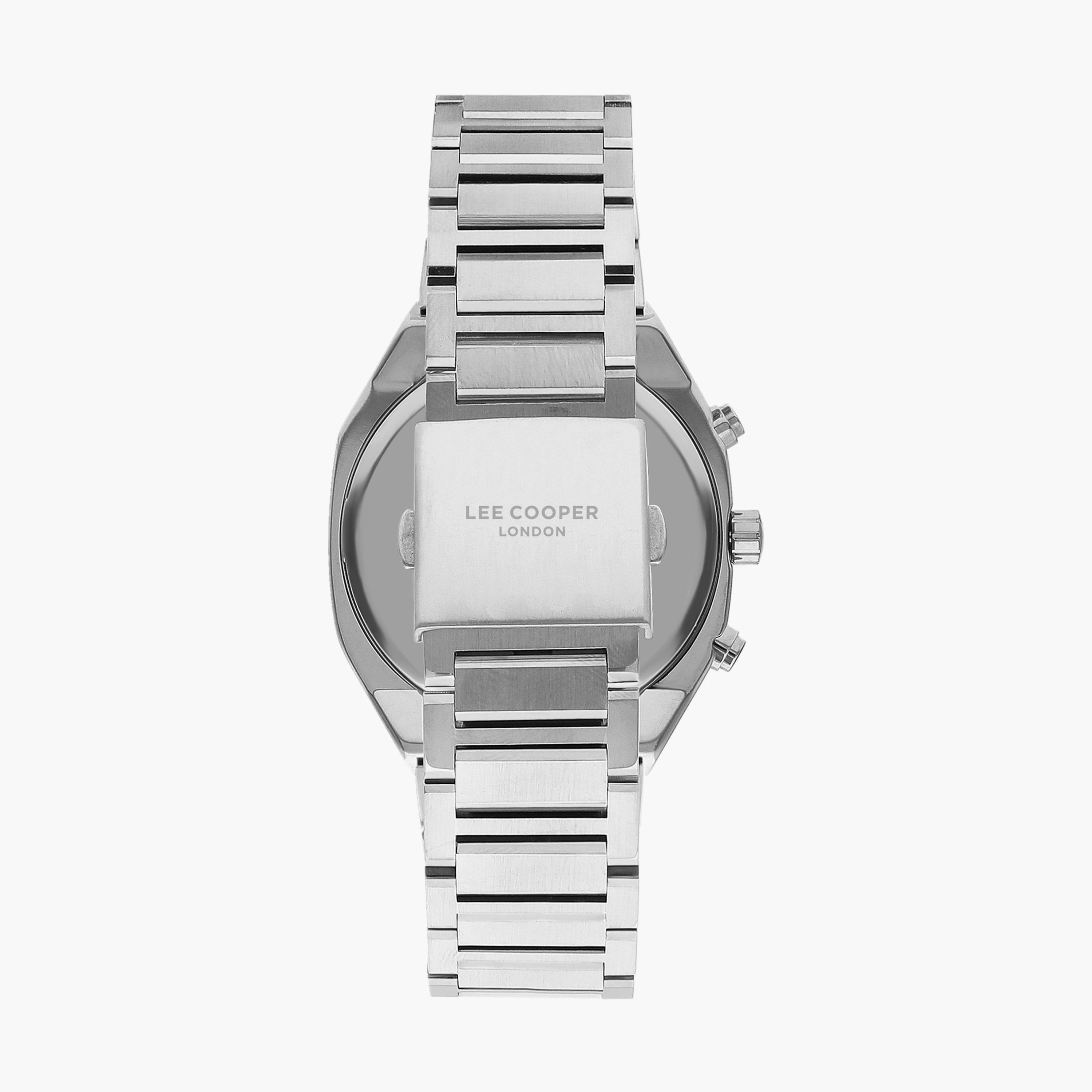 ساعة كرونوغراف بسوار ستانلس ستيل بلون فضي للرجال من لي كوبر | LC07617.350-men-watchesandjewellery-watches-image-3