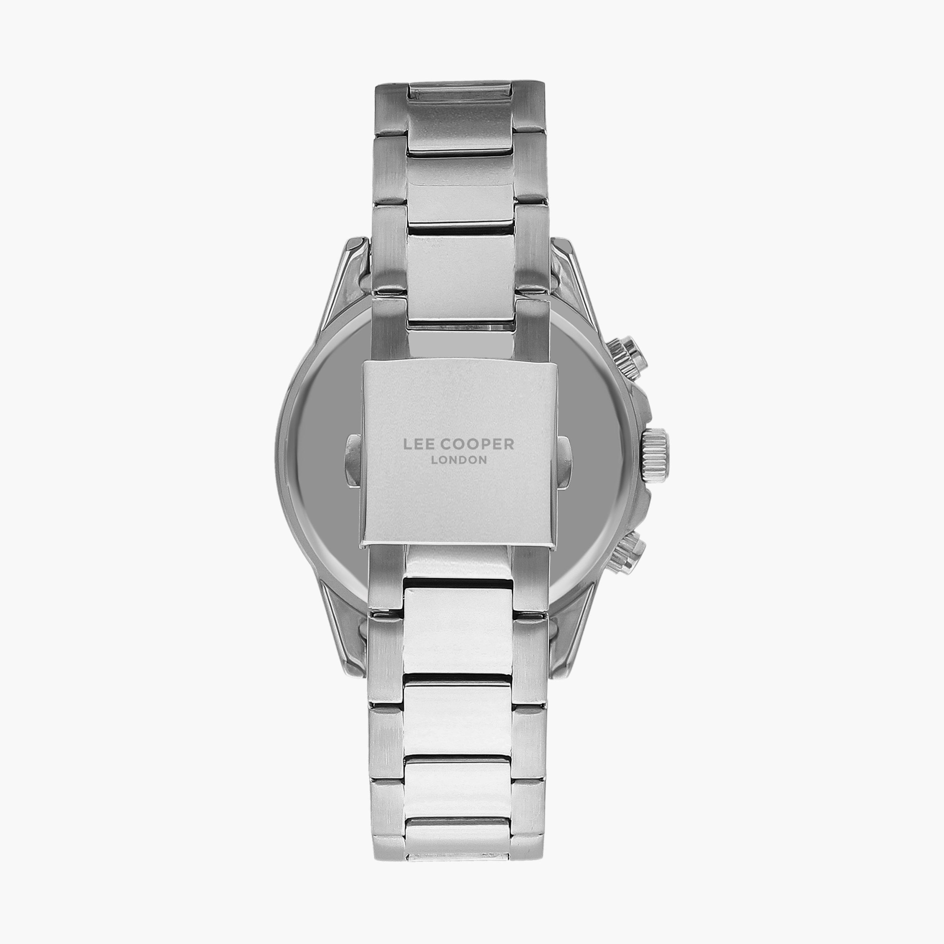 ساعة كرونوغراف بسوار ستانلس ستيل بلون فضي للرجال من لي كوبر | LC07627.350-men-watchesandjewellery-watches-image-3
