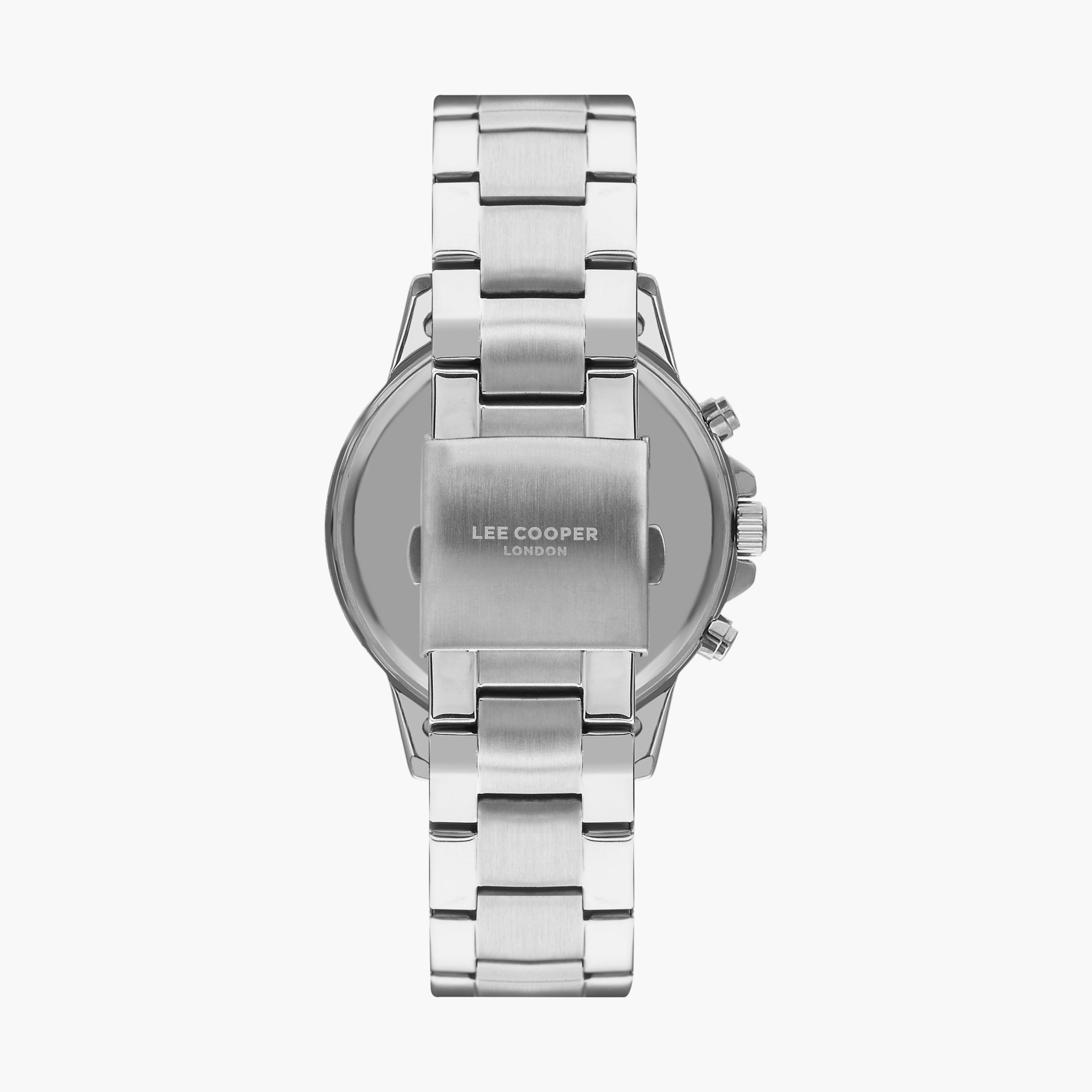 ساعة كرونوغراف بسوار ستانلس ستيل بلون فضي للرجال من لي كوبر | LC07636.350-men-watchesandjewellery-watches-image-3