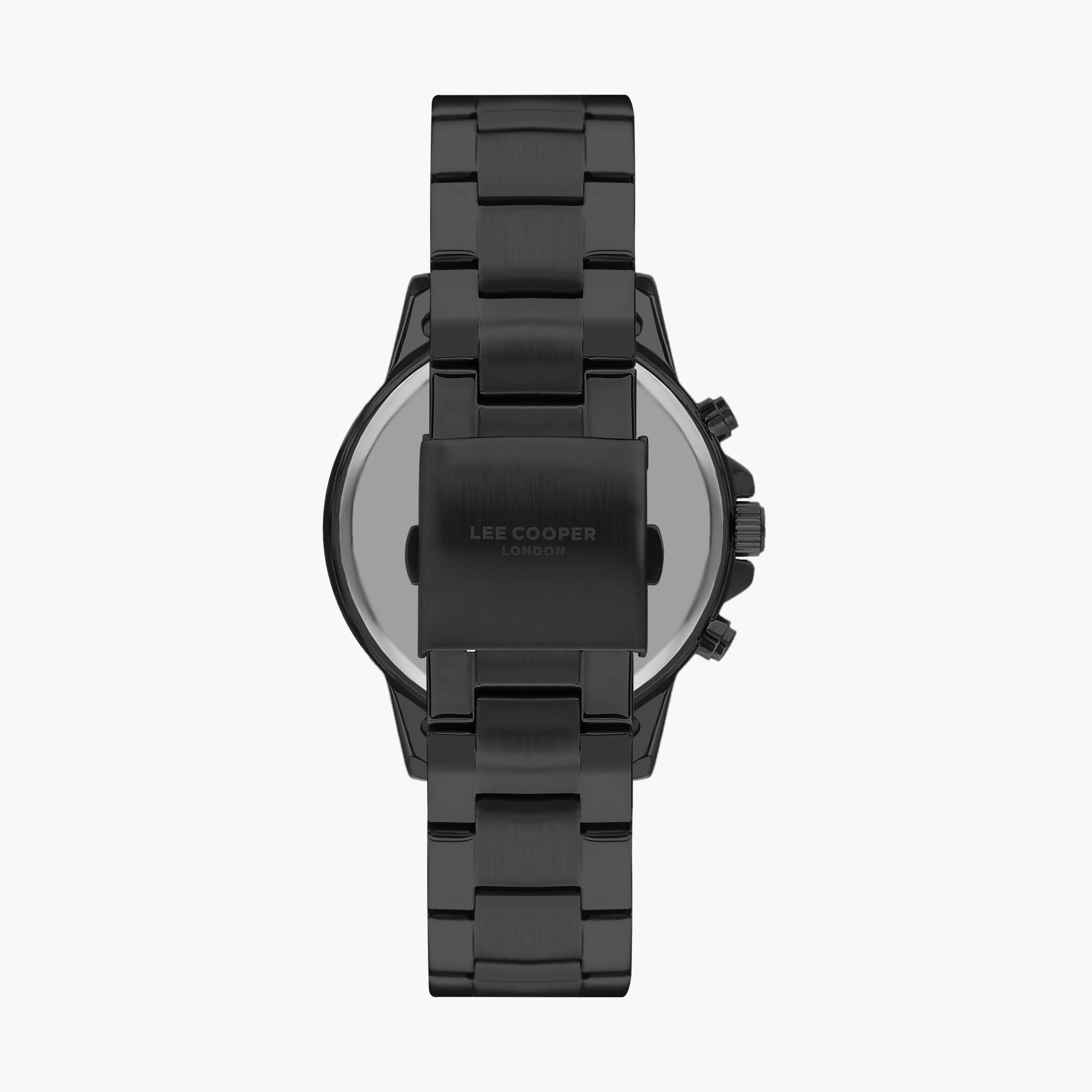 ساعة كرونوغراف بسوار ستانلس ستيل بلون أسود للرجال من لي كوبر | LC07636.690-men-watchesandjewellery-watches-image-3