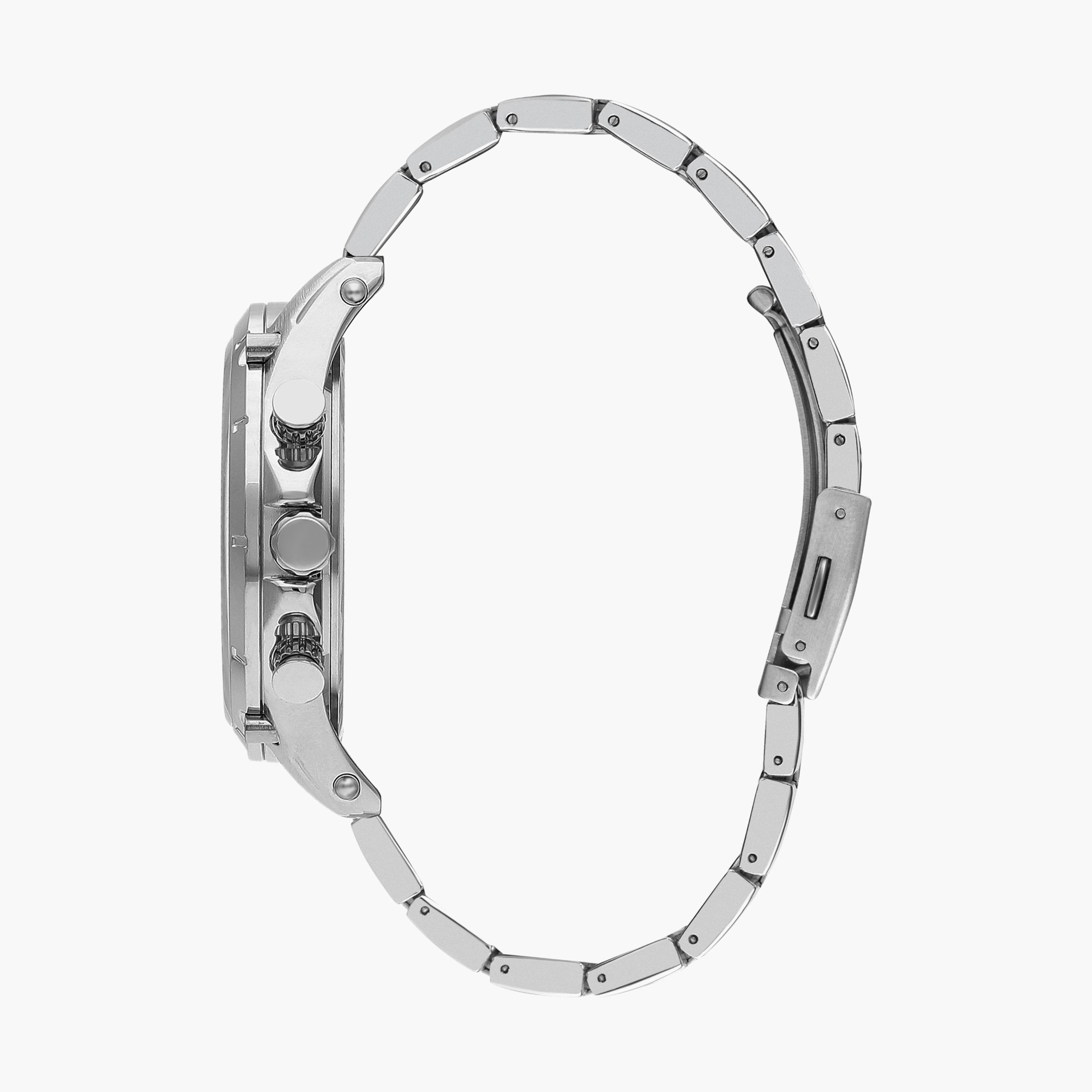 ساعة كرونوغراف بسوار ستانلس ستيل بلون فضي للرجال من لي كوبر | LC07637.350-men-watchesandjewellery-watches-image-2