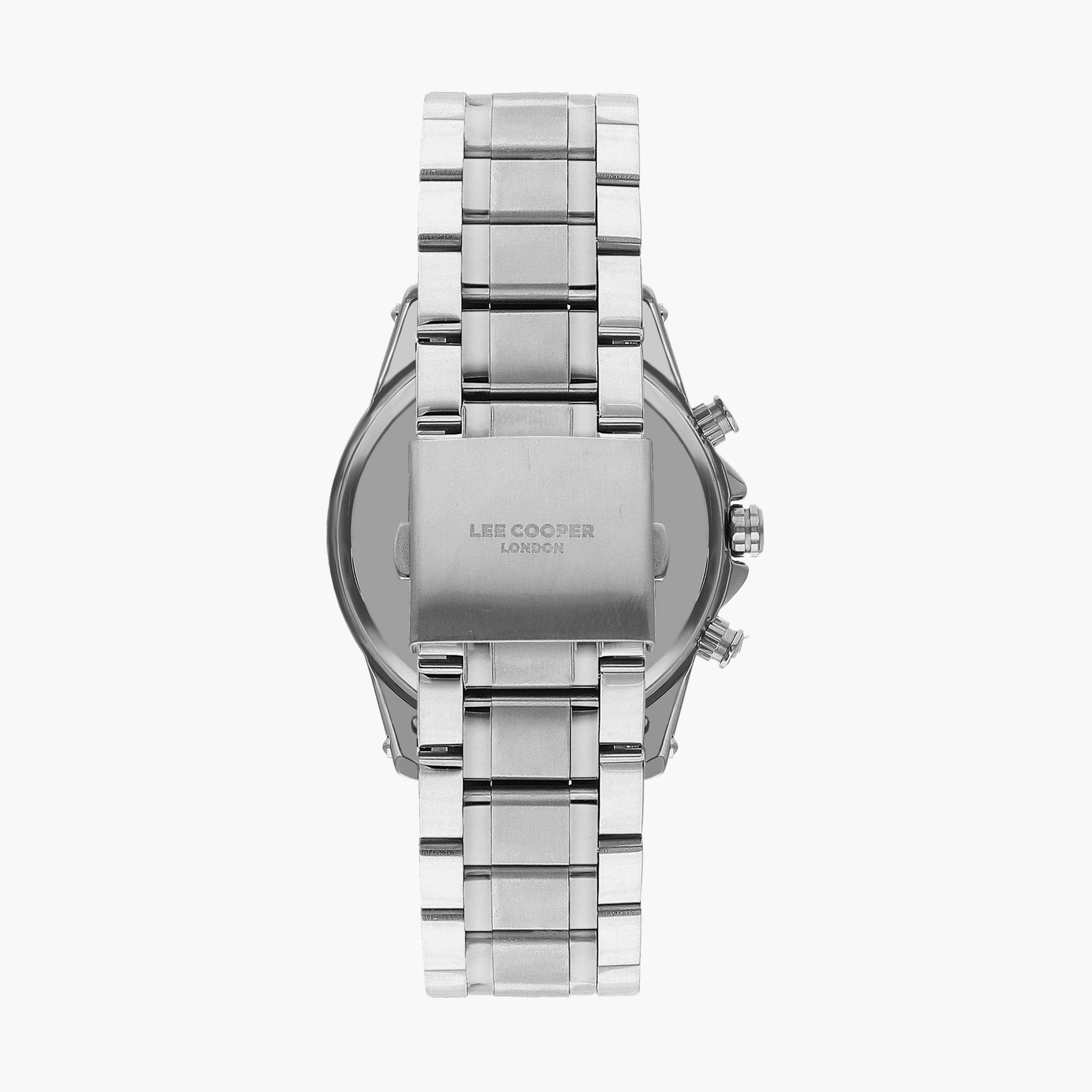 ساعة كرونوغراف بسوار ستانلس ستيل بلون فضي للرجال من لي كوبر | LC07637.350-men-watchesandjewellery-watches-image-3
