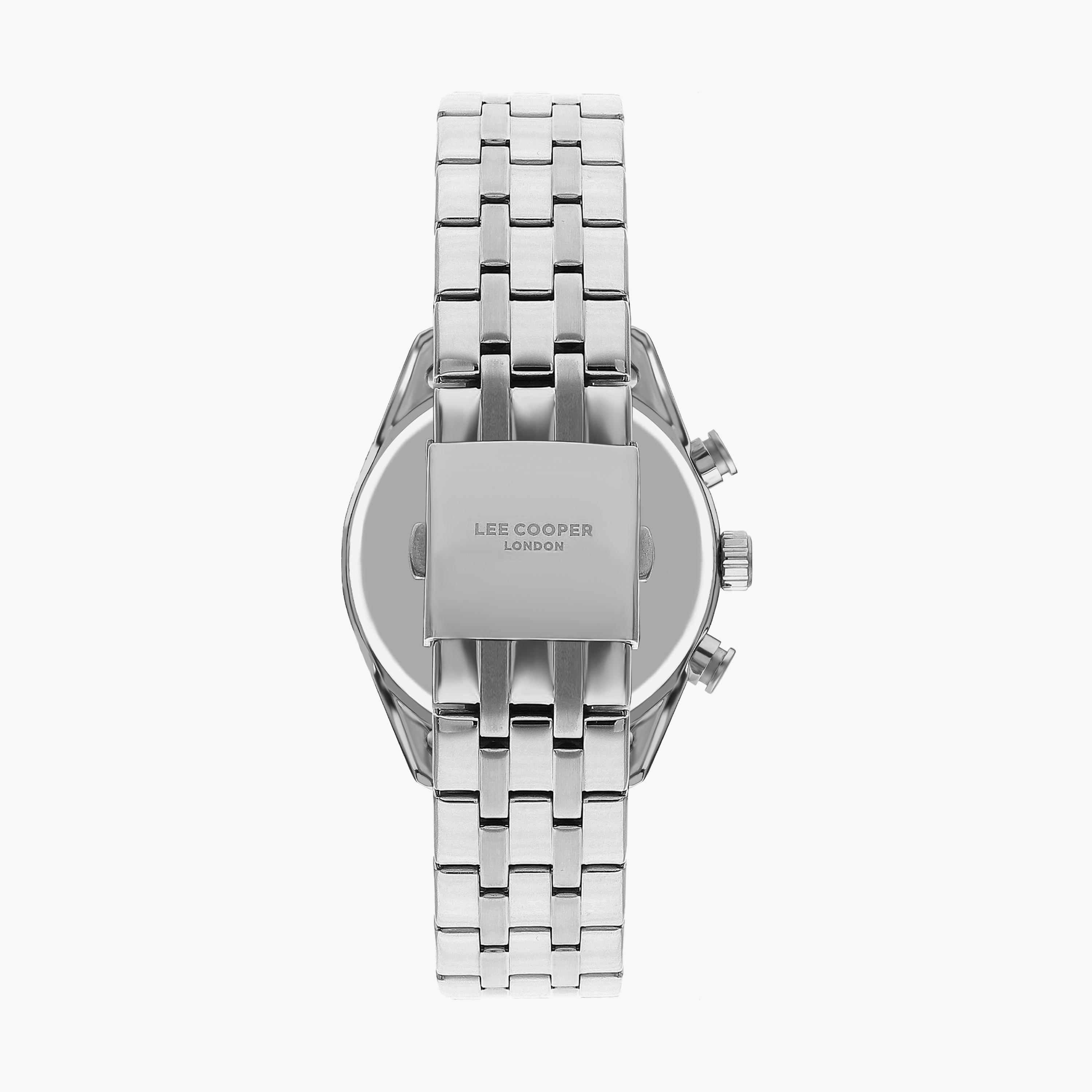 ساعة كرونوغراف بسوار ستانلس ستيل بلون فضي للرجال من لي كوبر | LC07641.390-men-watchesandjewellery-watches-image-3