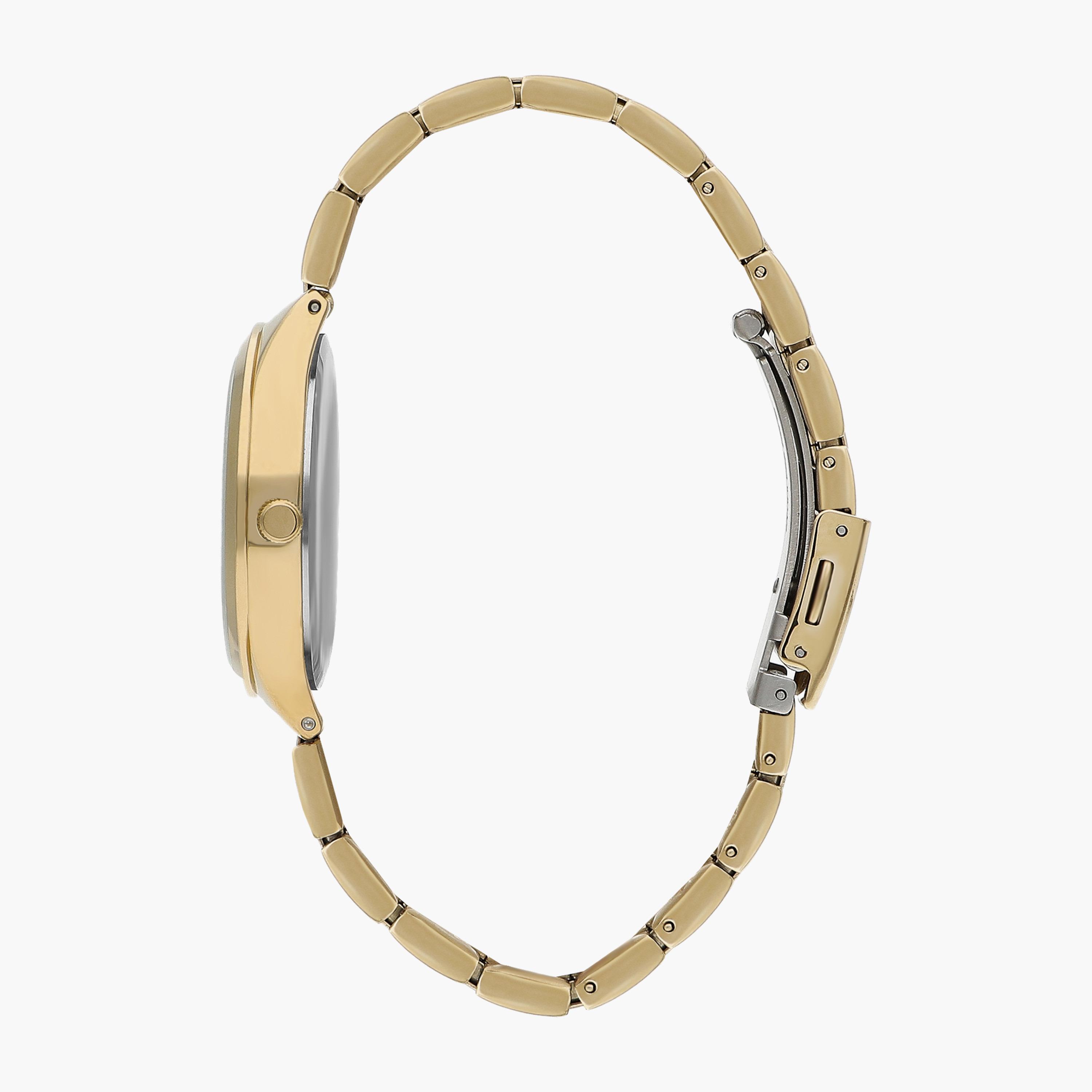 ساعة انالوج بسوار ستانلس ستيل بلون ذهبي للنساء من لي كوبر | LC07643.130-women-watchesandjewellery-watches-image-2