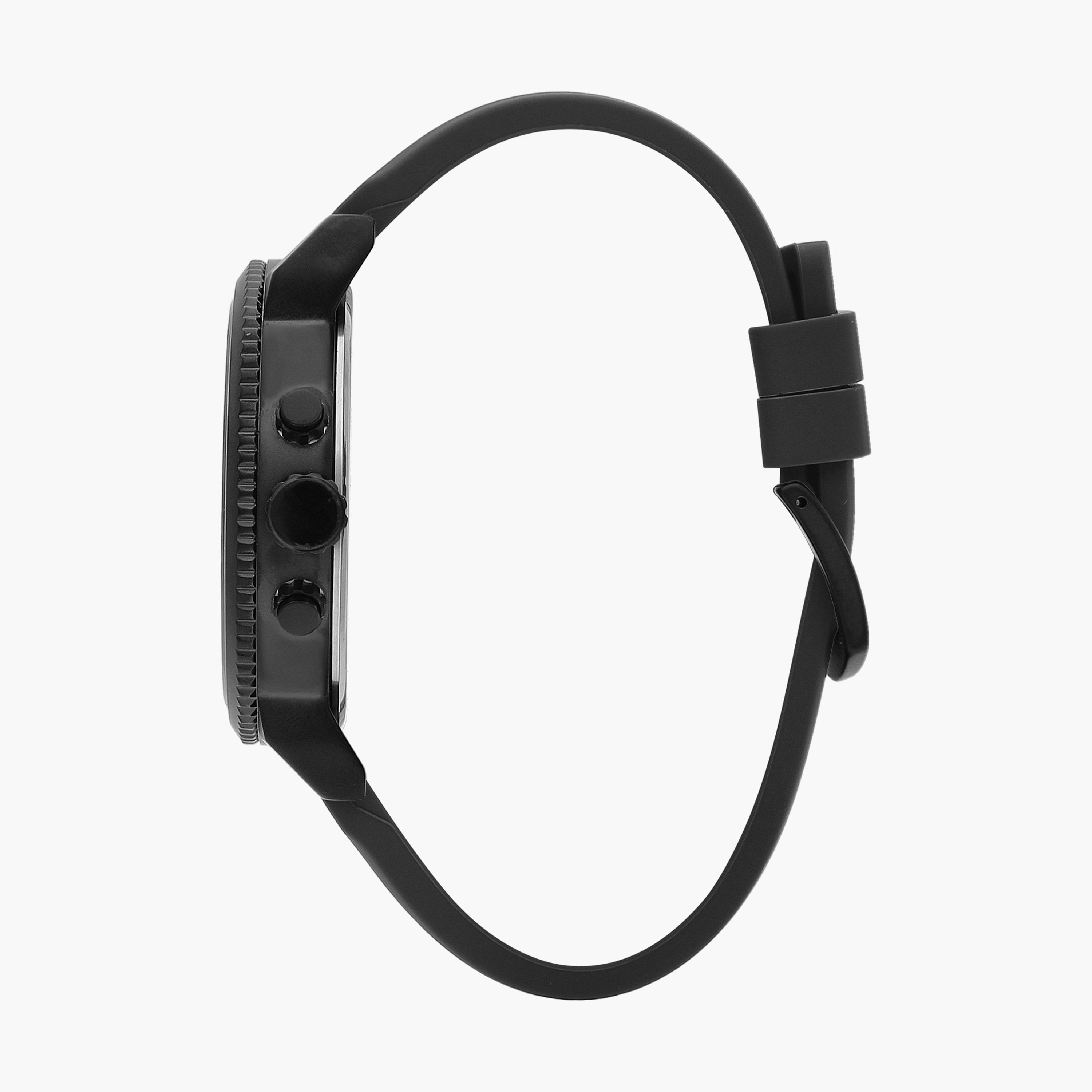 ساعة كرونوغراف بسوار سليكون بلون رمادي للرجال من لي كوبر | LC07650.651-men-watchesandjewellery-watches-image-2