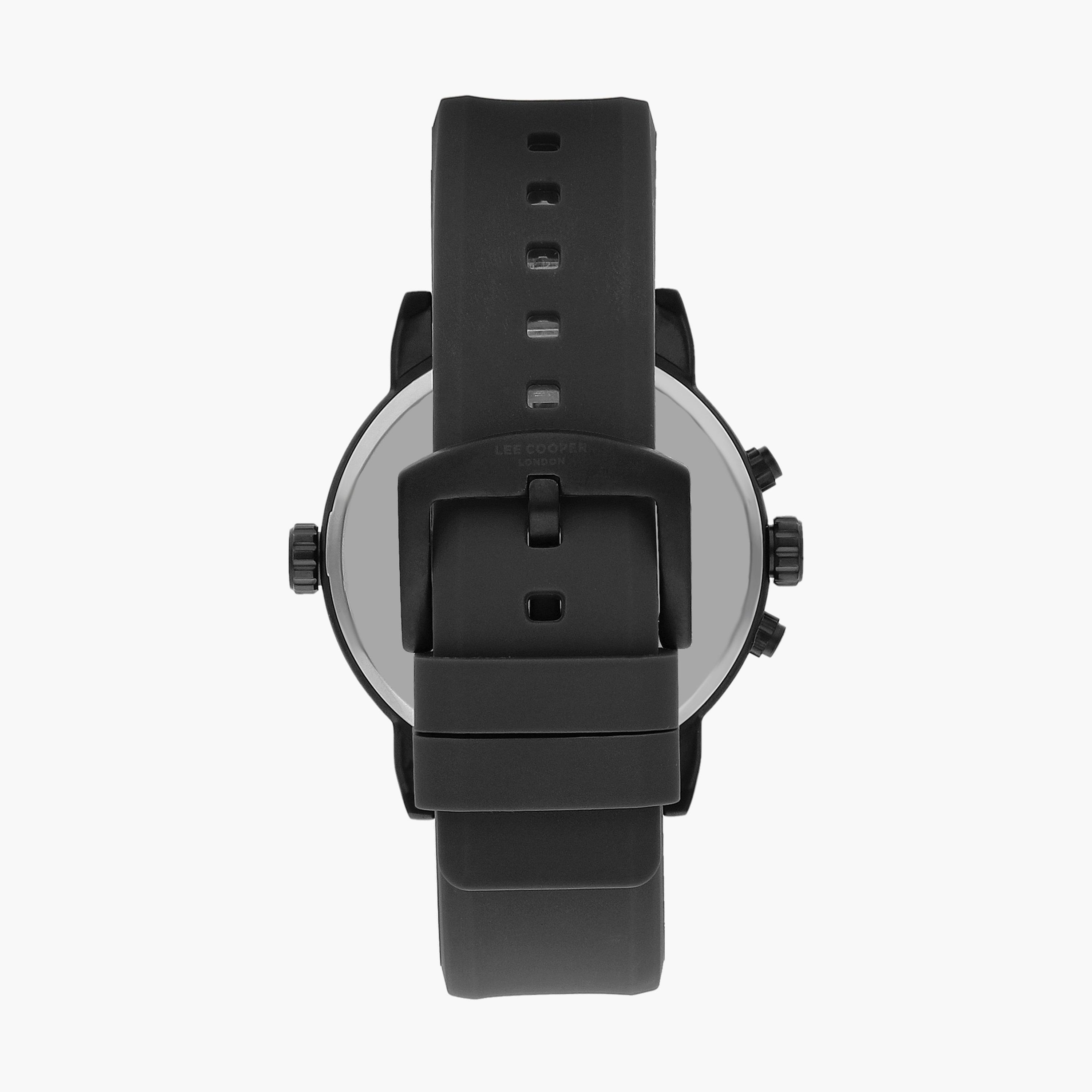 ساعة كرونوغراف بسوار سليكون بلون رمادي للرجال من لي كوبر | LC07650.651-men-watchesandjewellery-watches-image-3