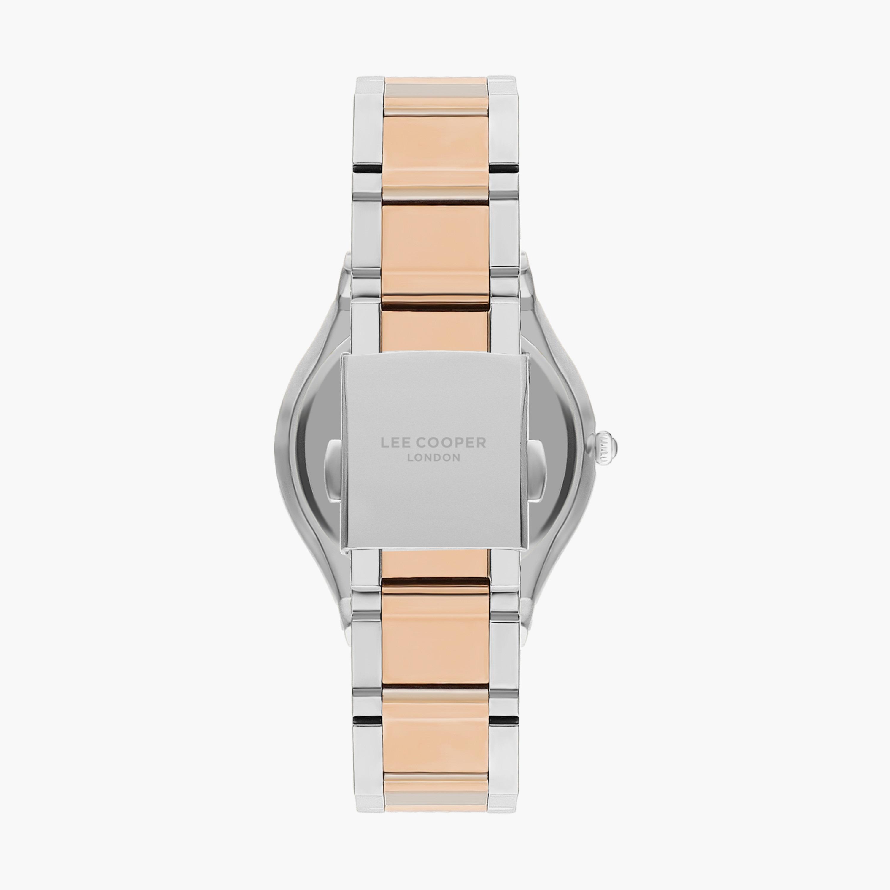 ساعة انالوج بسوار ستانلس ستيل بلون فضي و وردي للنساء من لي كوبر | LC07678.530-women-watchesandjewellery-watches-image-3