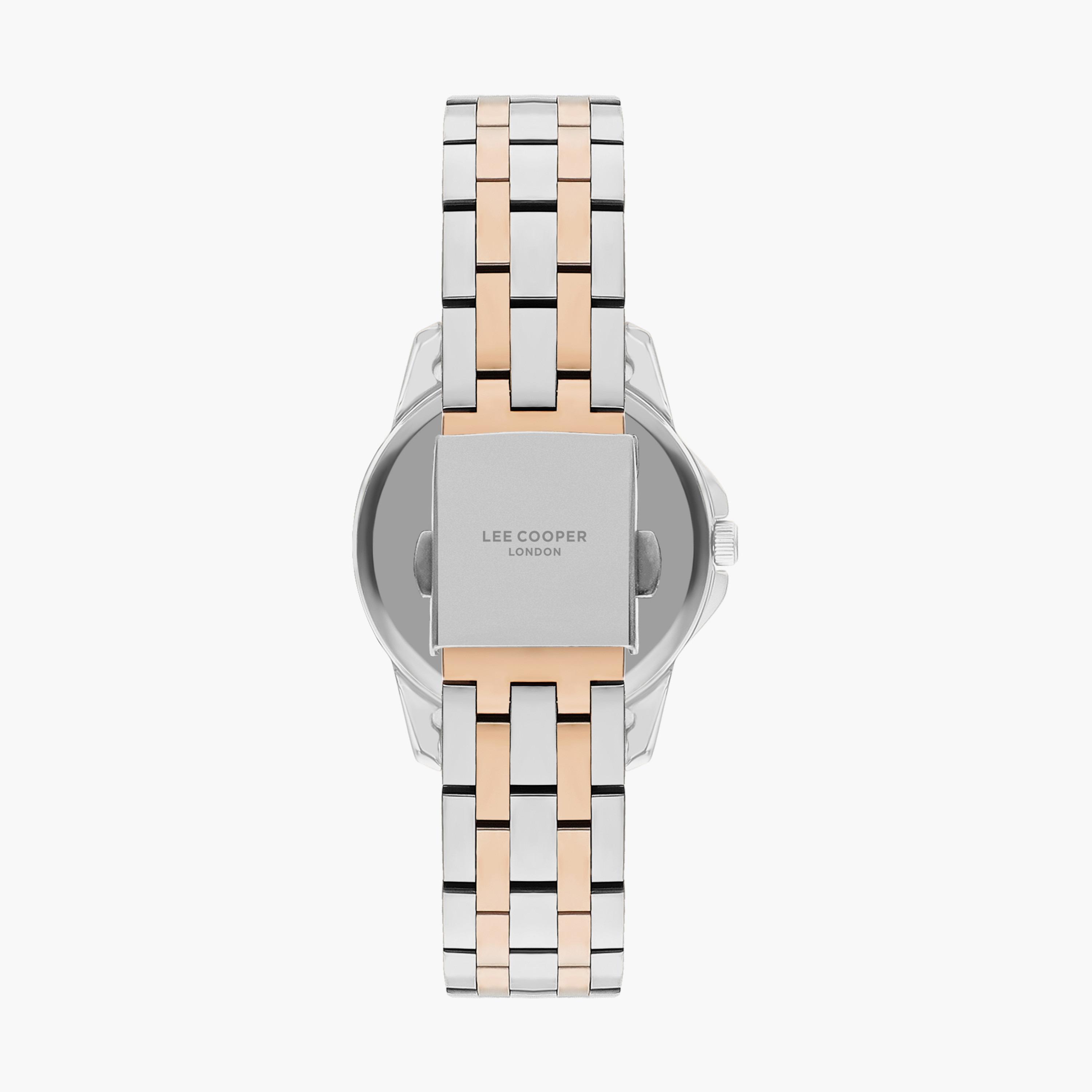 ساعة انالوج بسوار ستانلس ستيل بلون فضي و وردي للنساء من لي كوبر | LC07683.530-women-watchesandjewellery-watches-image-3