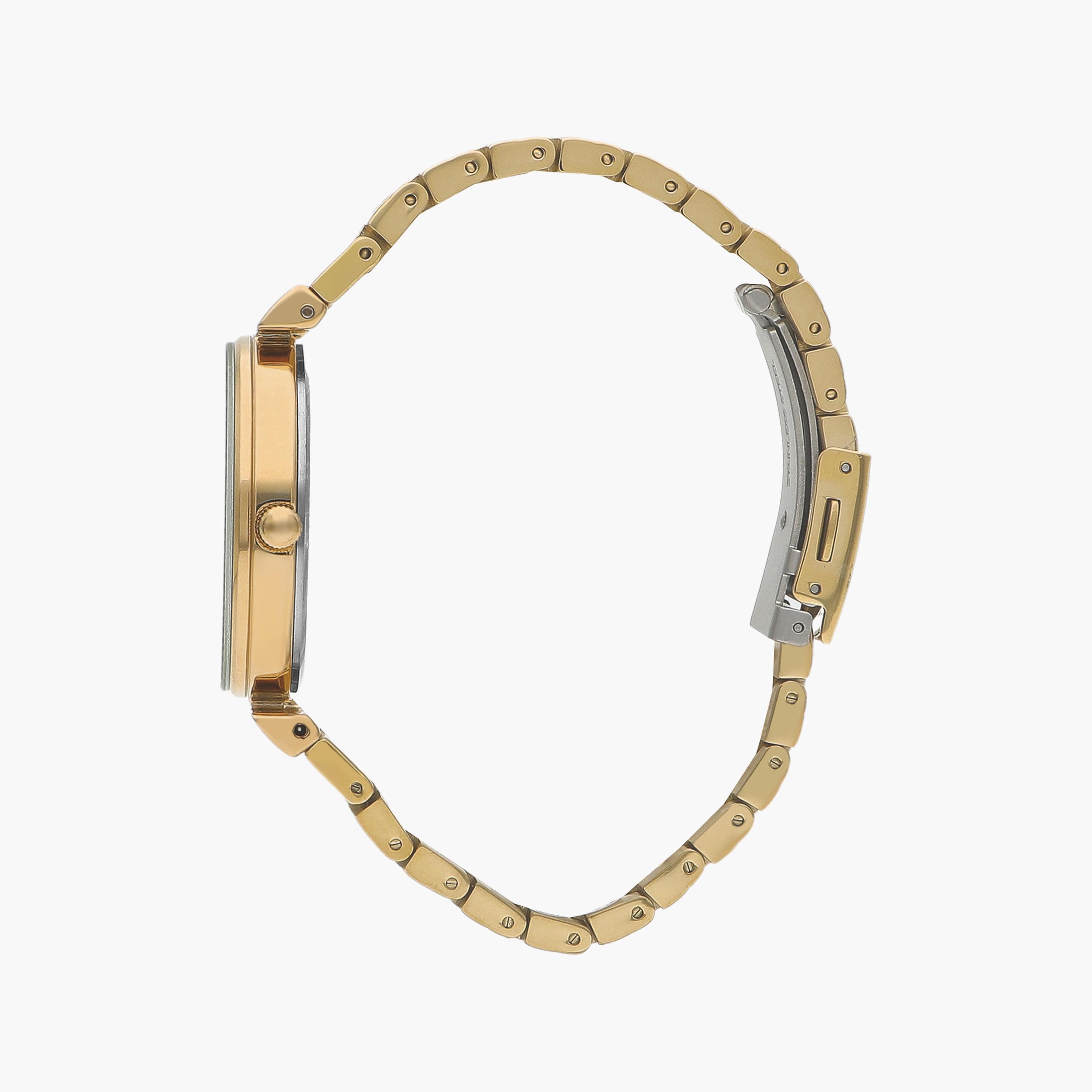 ساعة انالوج بسوار ستانلس ستيل بلون ذهبي للنساء من لي كوبر | LC07711.270-women-watchesandjewellery-watches-image-2