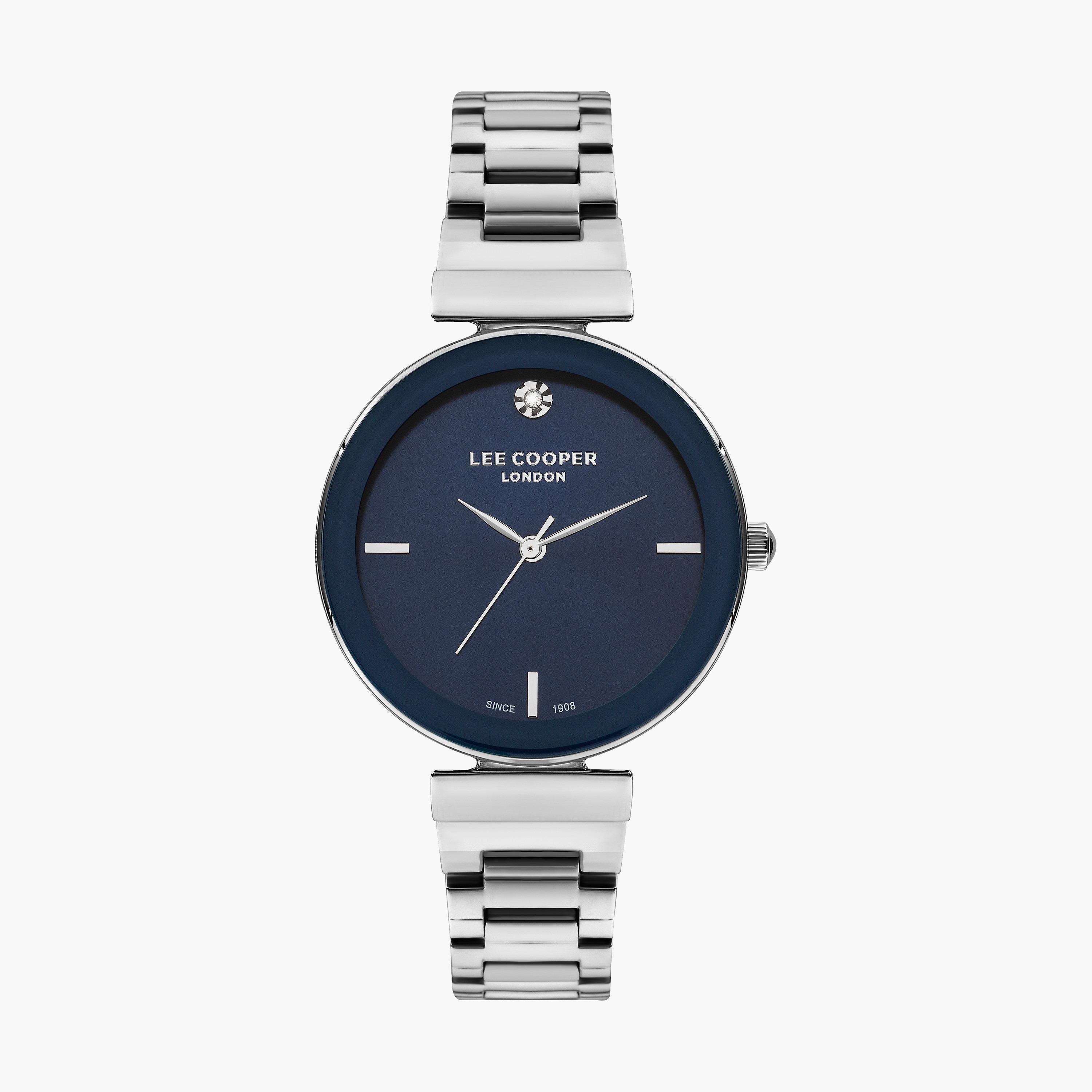 ساعة انالوج بسوار ستانلس ستيل بلون فضي للنساء من لي كوبر | LC07711.390-women-watchesandjewellery-watches-image-1