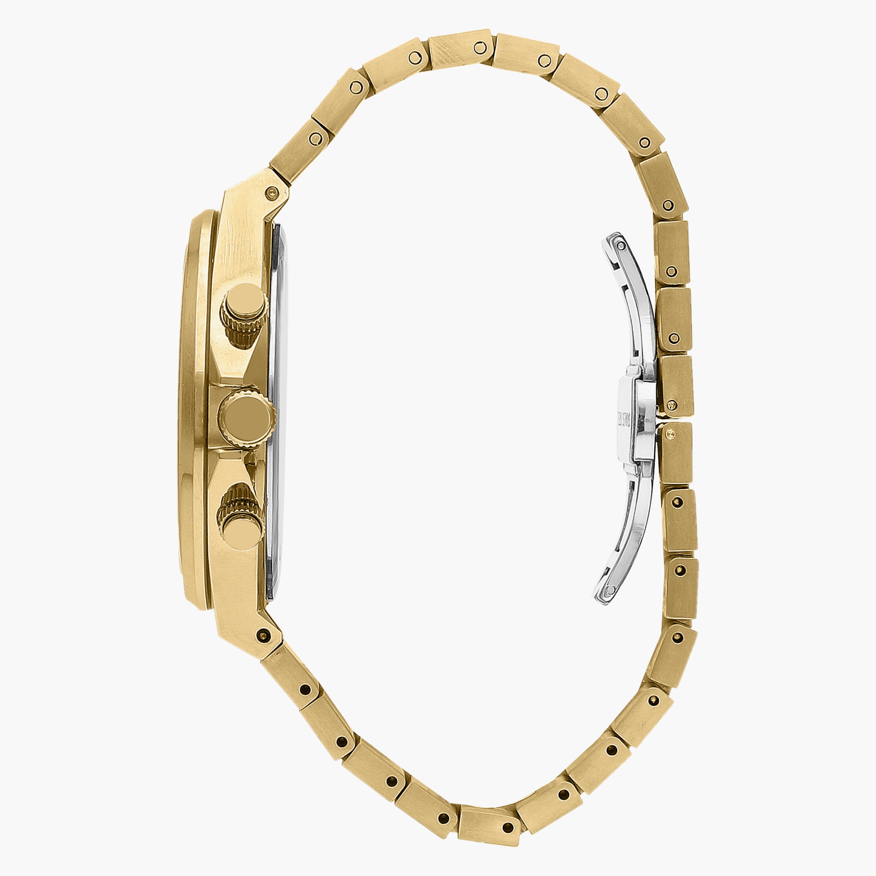 ساعة كرونوغراف بسوار ستانلس ستيل بلون ذهبي للرجال من لي كوبر | LC07717.130-men-watchesandjewellery-watches-image-2