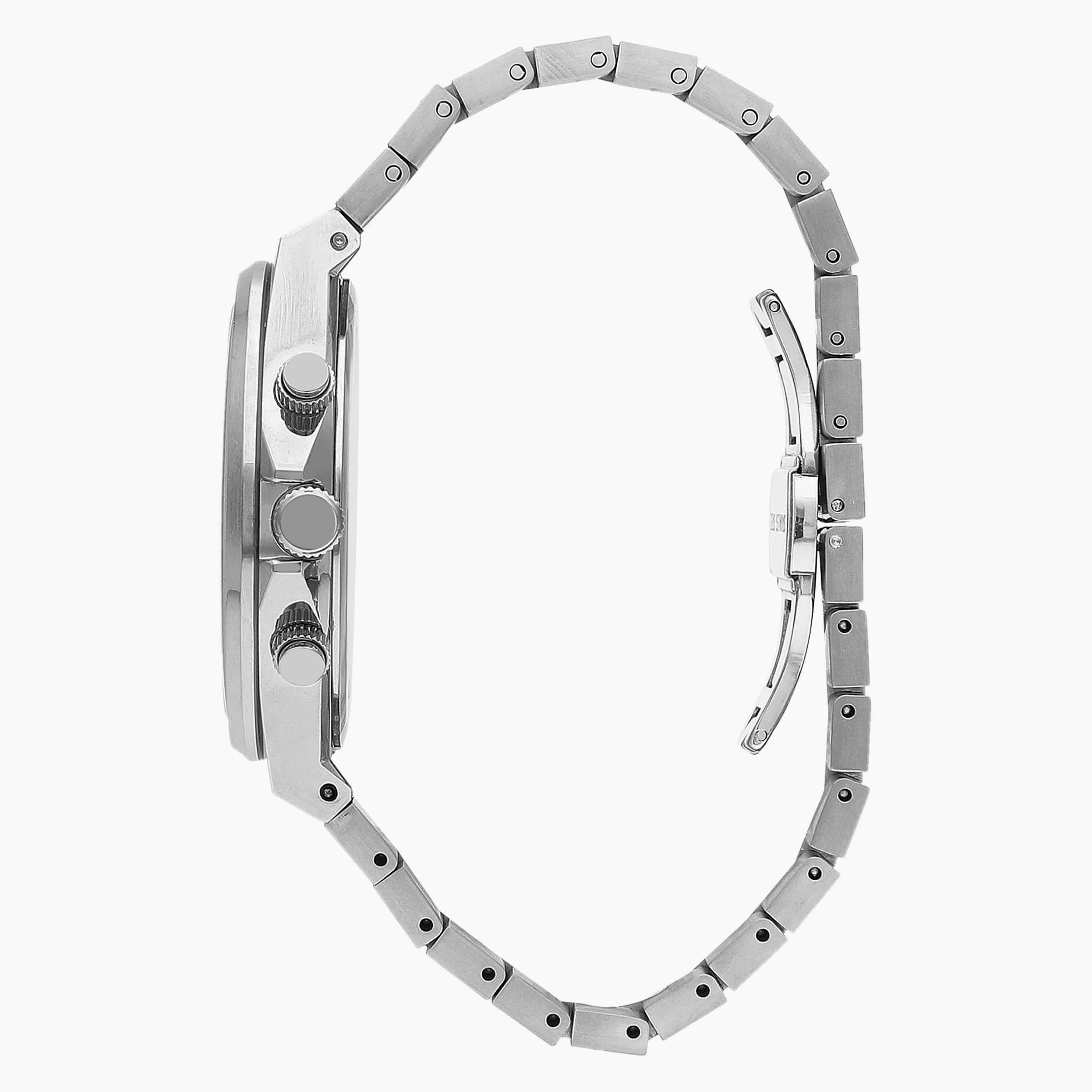 ساعة كرونوغراف بسوار ستانلس ستيل بلون فضي للرجال من لي كوبر | LC07717.350-men-watchesandjewellery-watches-image-2