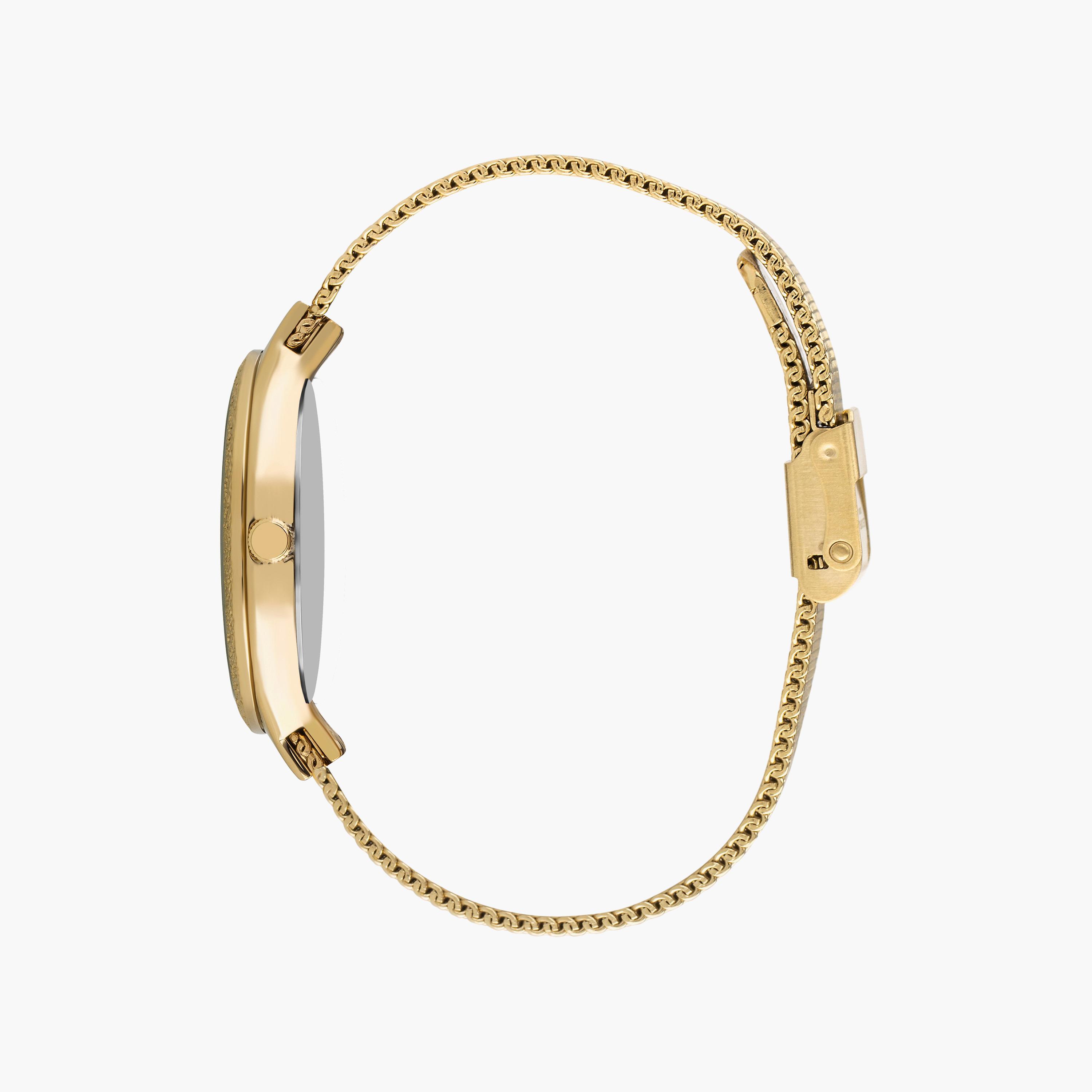 ساعة أنالوج بسوار شبكي بلون ذهبي للنساء من سلازينجر | SL.9.2015.3.03-women-watchesandjewellery-watches-image-2