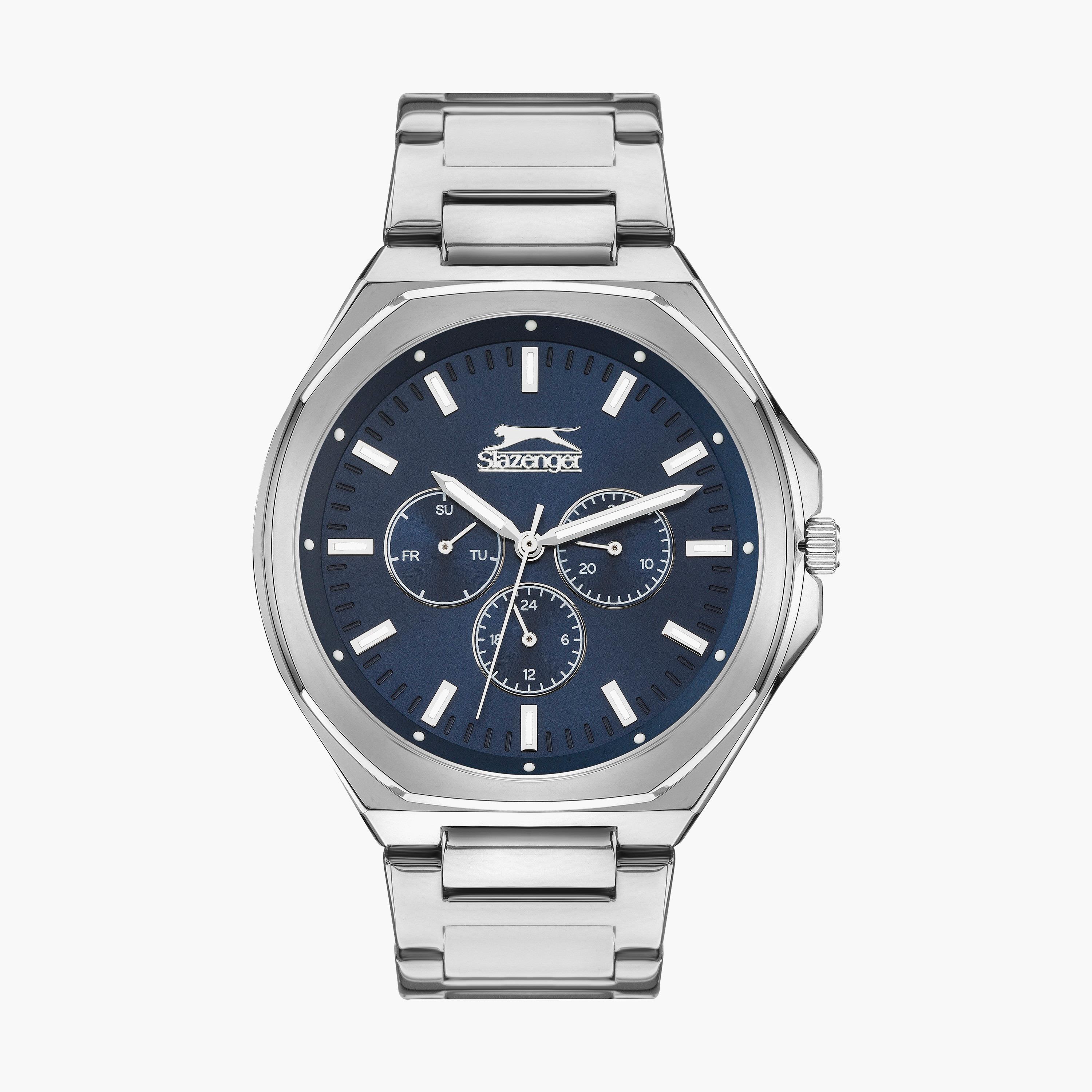 ساعة انالوج بسوار ستانلس ستيل بلون فضي للرجال من سلازينجر | SL.9.2039.2.01-men-watchesandjewellery-watches-image-1