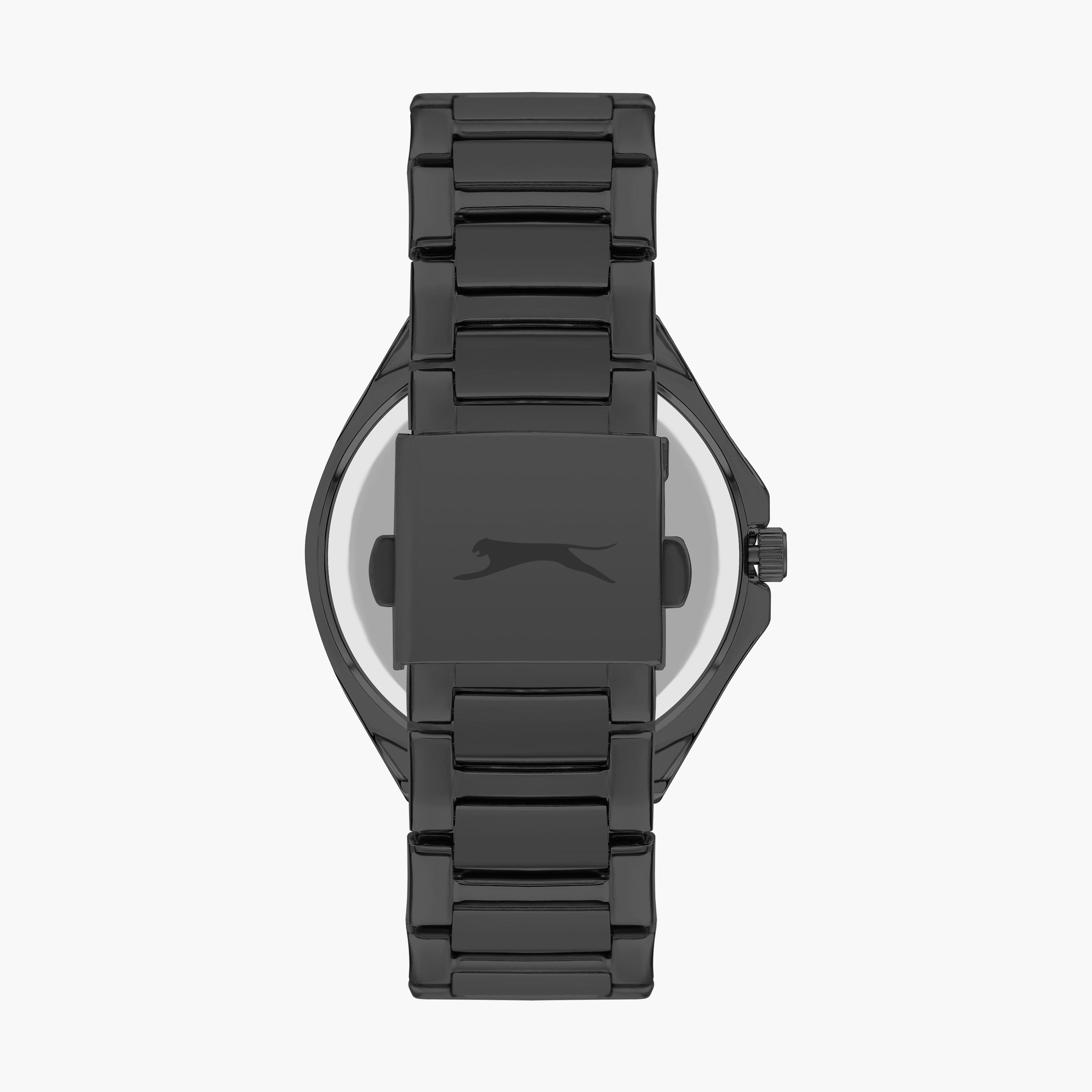 ساعة انالوج للرجال بسوار ستانلس ستيل بلون أسود من سلازينجر | SL.9.2039.2.02-men-watchesandjewellery-watches-image-3