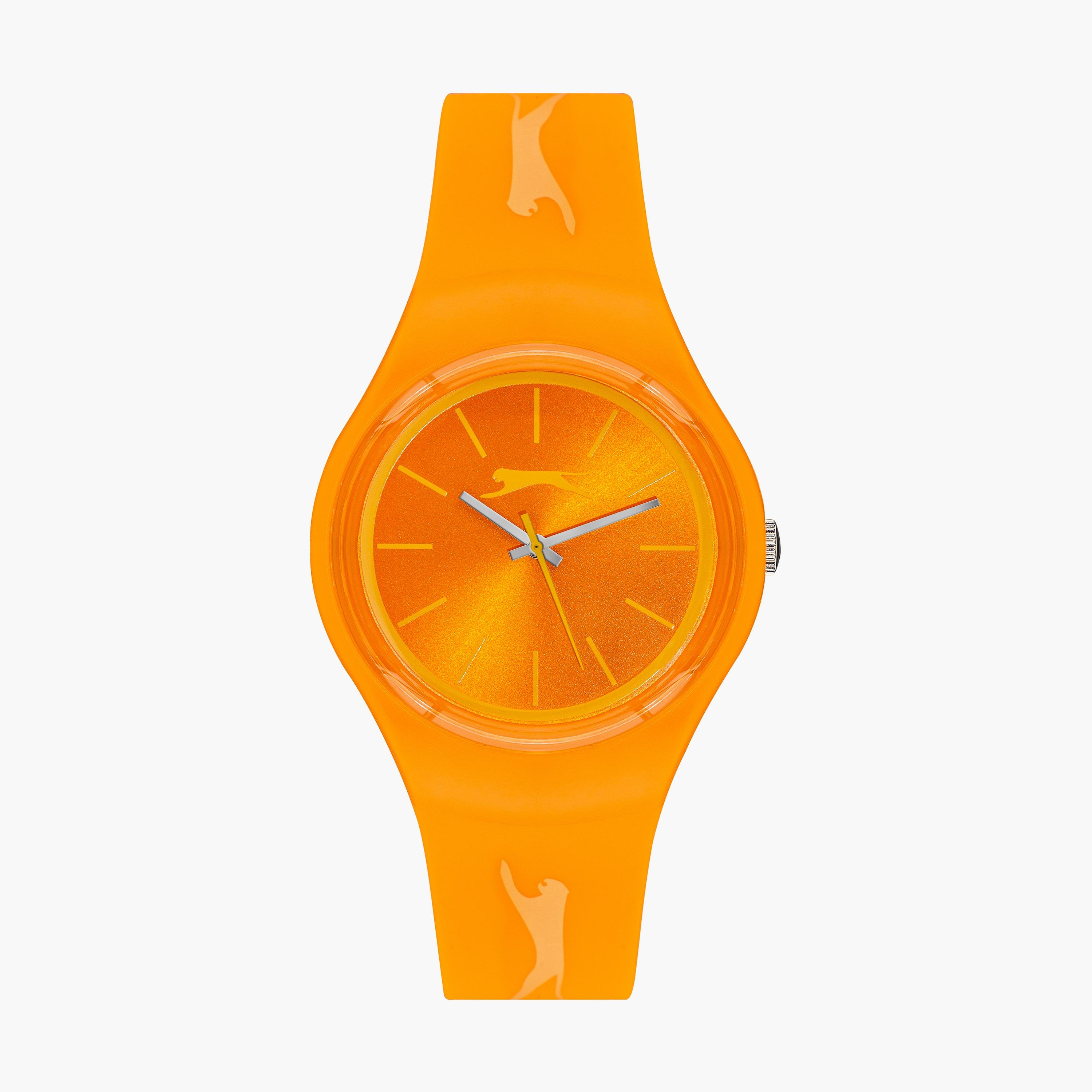 ساعة انالوج لكلا الجنسين بسوار سليكون بلون برتقالي من سلازينجر | SL.9.6570.3.02-men-watchesandjewellery-watches-image-1