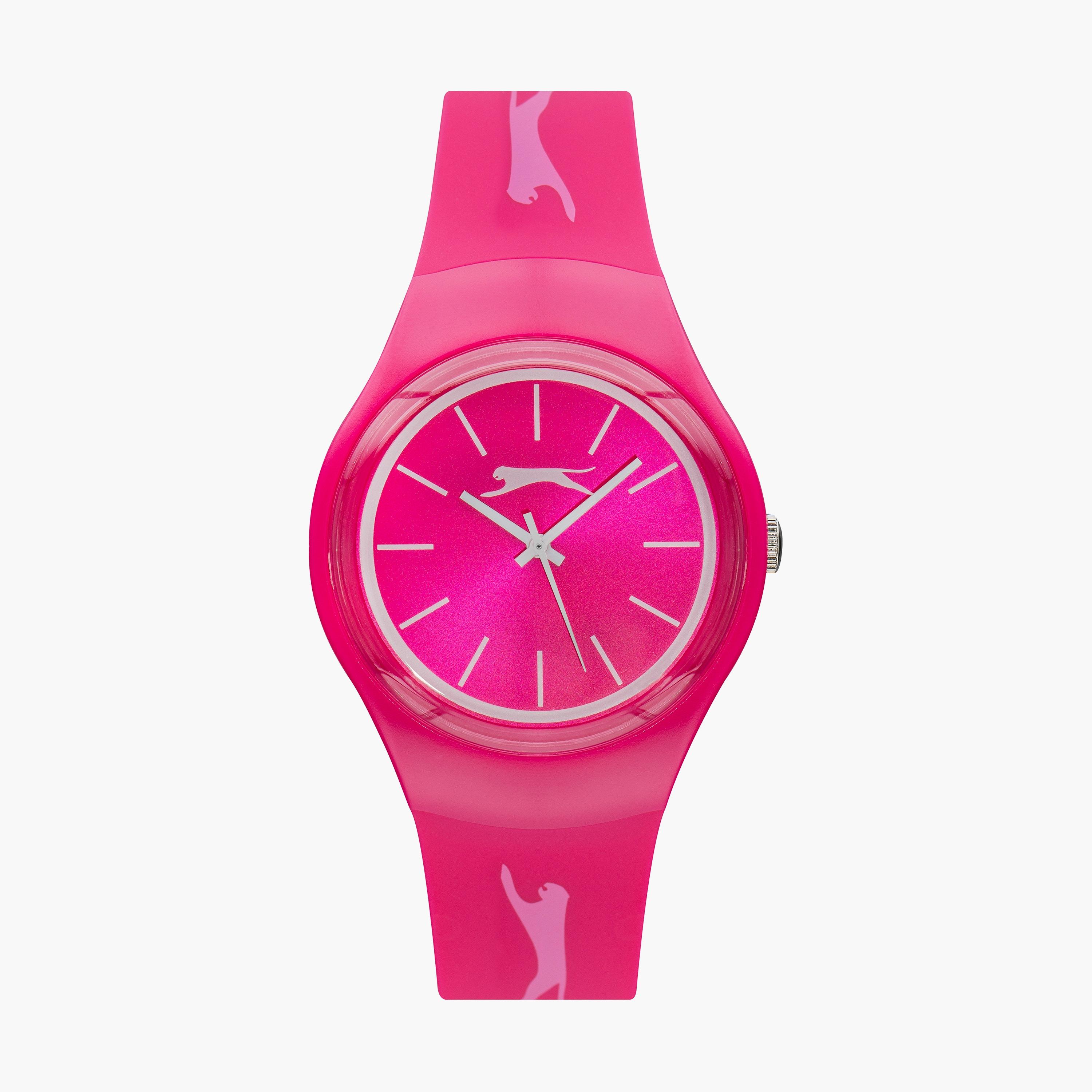 ساعة انالوج لكلا الجنسين بسوار سليكون بلون زهري من سلازينجر | SL.9.6570.3.03-men-watchesandjewellery-watches-image-1