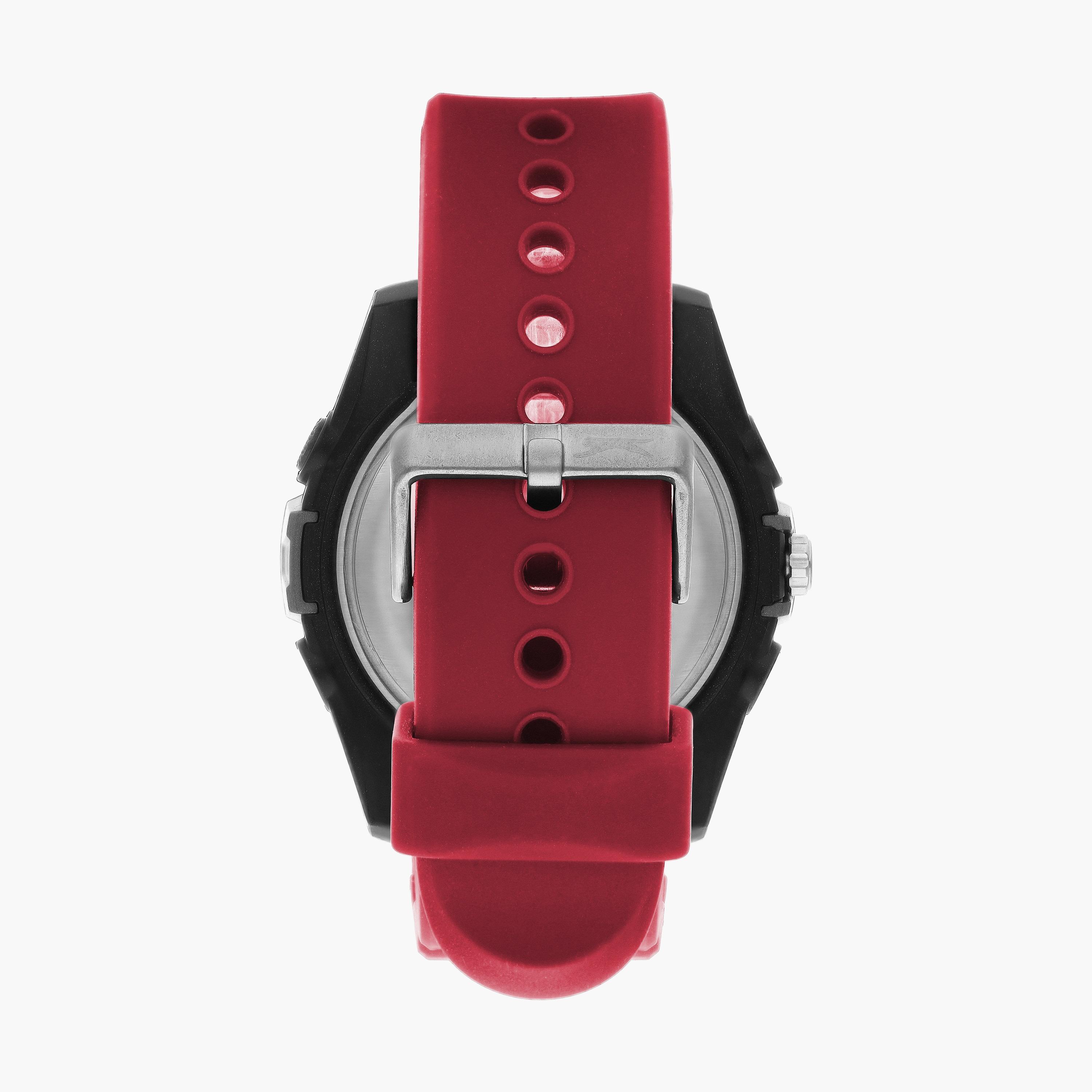 ساعة انالوج لكلا الجنسين بسوار سليكون بلون بورغوندي من سلازينجر | SL.9.6573.2.01-men-watchesandjewellery-watches-image-3