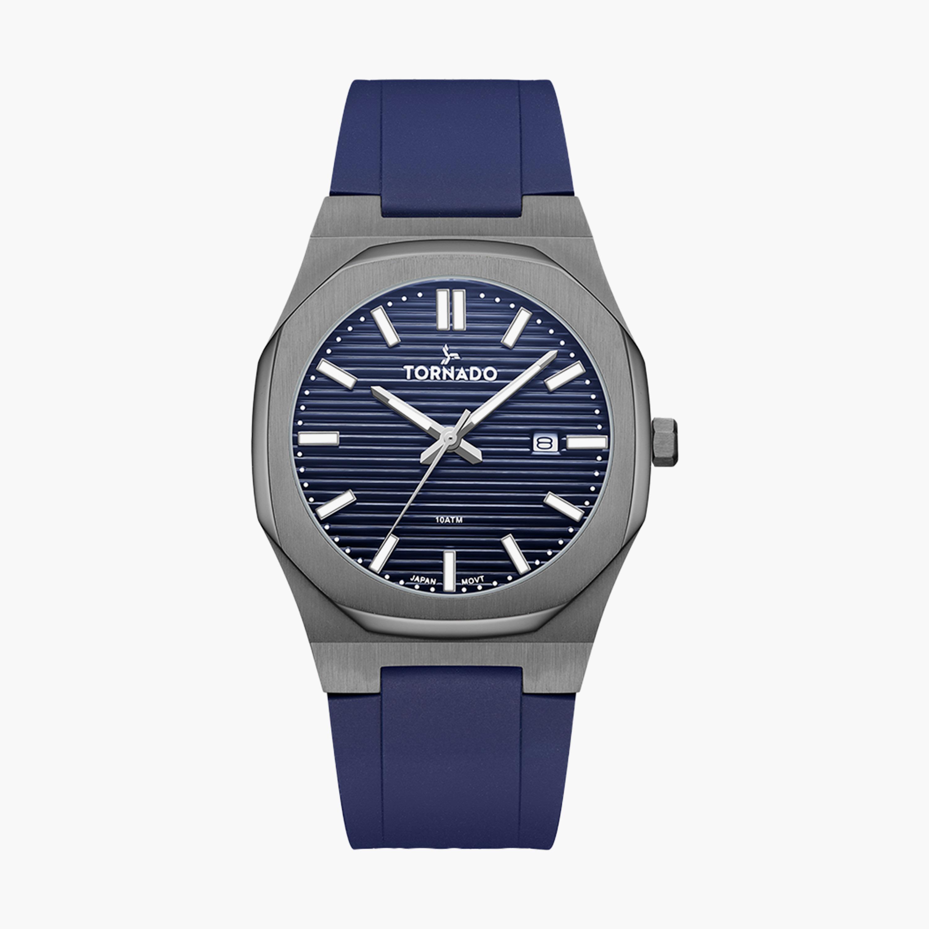 Tornado Men's Navy Analog Silicone Strap Watch | T22002-XSNN-men-watchesandjewellery-watches-image-1