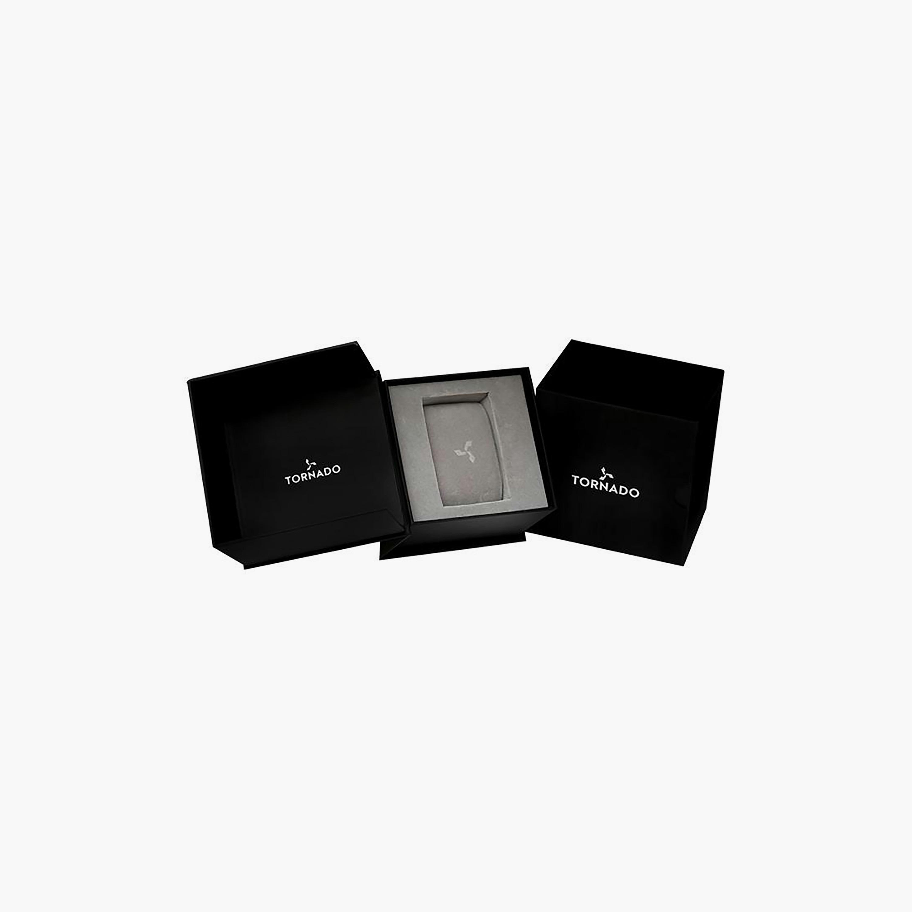 ساعة كرونوغراف بسوار ستانلس ستيل بلون فضي للرجال من تورنيدو | T6102-SBSH-men-watchesandjewellery-watches-image-4
