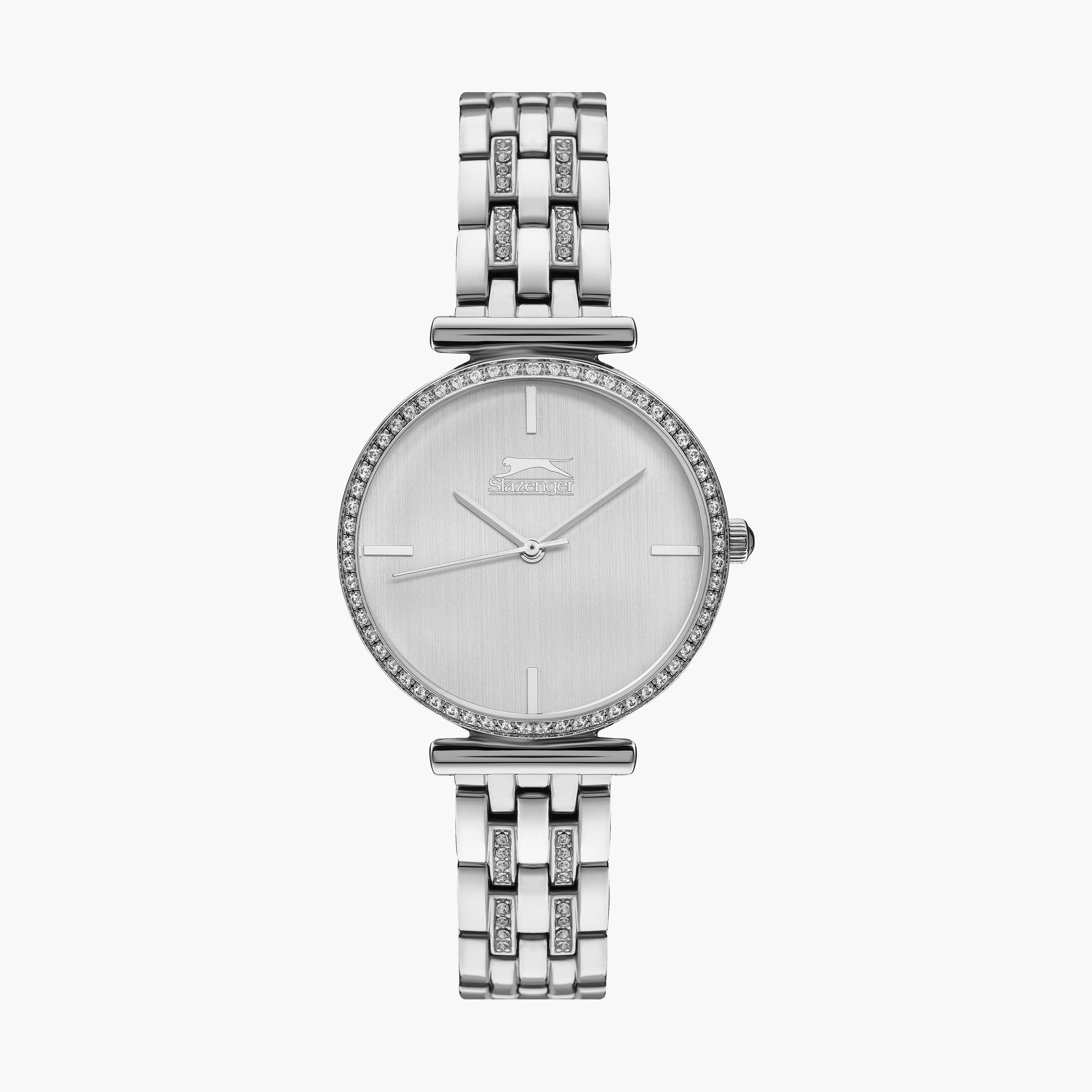 ساعة انالوج بسوار ستانلس ستيل بلون فضي للنساء من سلازينجر | SL.9.6527.3.01-women-watchesandjewellery-watches-image-1