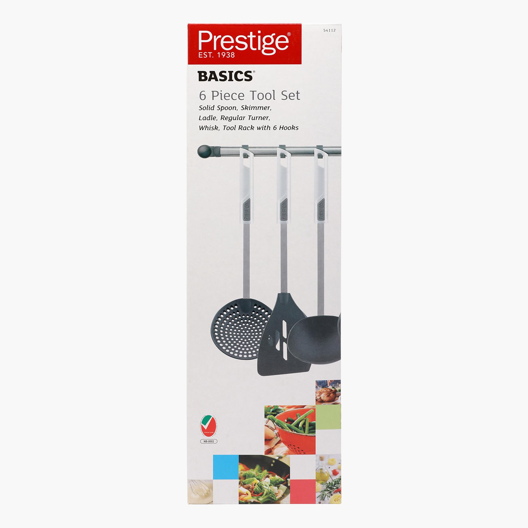 Prestige 6-Piece Kitchen Tools and Rack Set