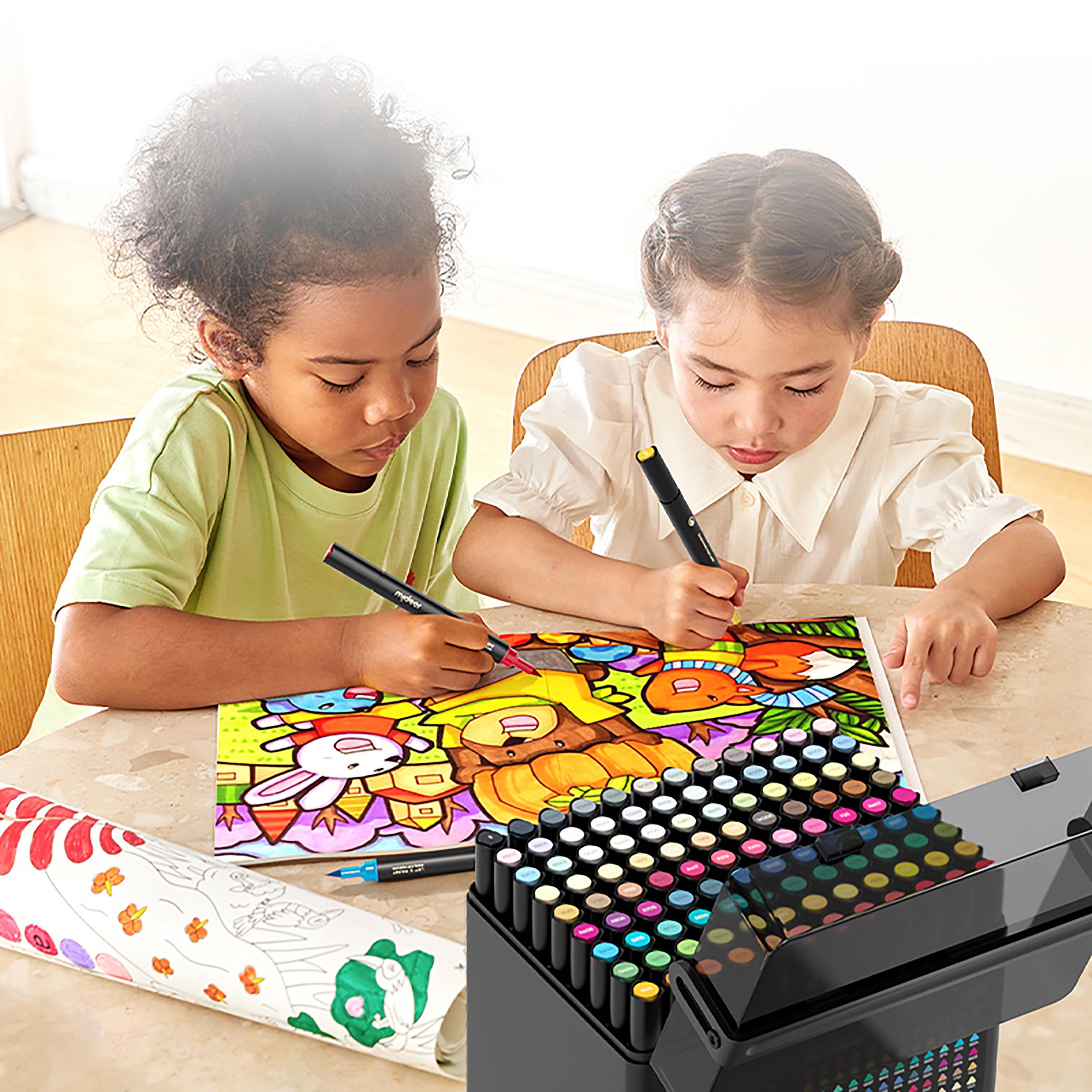 Mideer Oil Based Dual Tip Markers, 108 Colors-school-stationery-sets-image-3