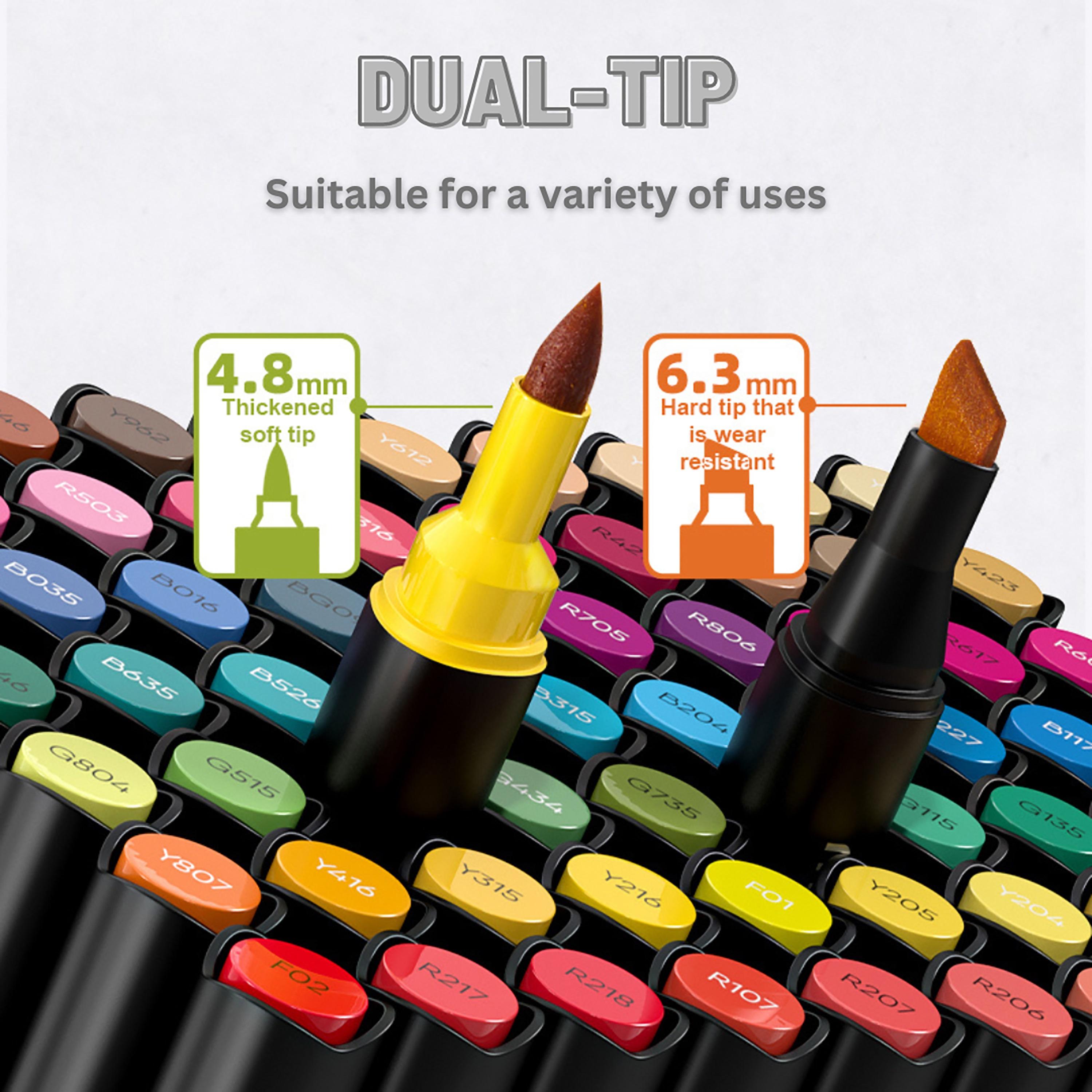 Mideer Oil Based Dual Tip Markers, 108 Colors-school-stationery-sets-image-4