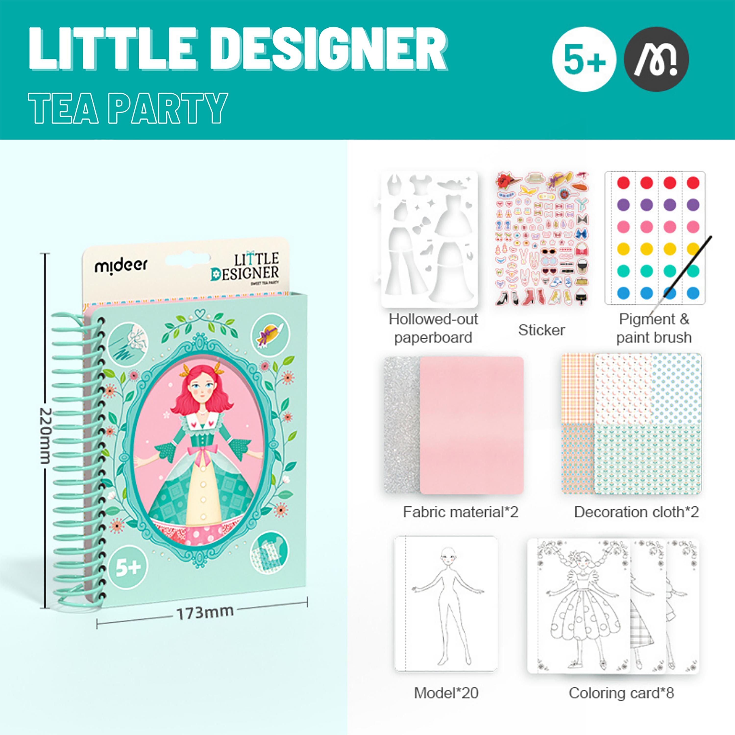 Mideer Little Designer Make-Your-Own-Dress, Tea Party-school-artsandcrafts-image-2