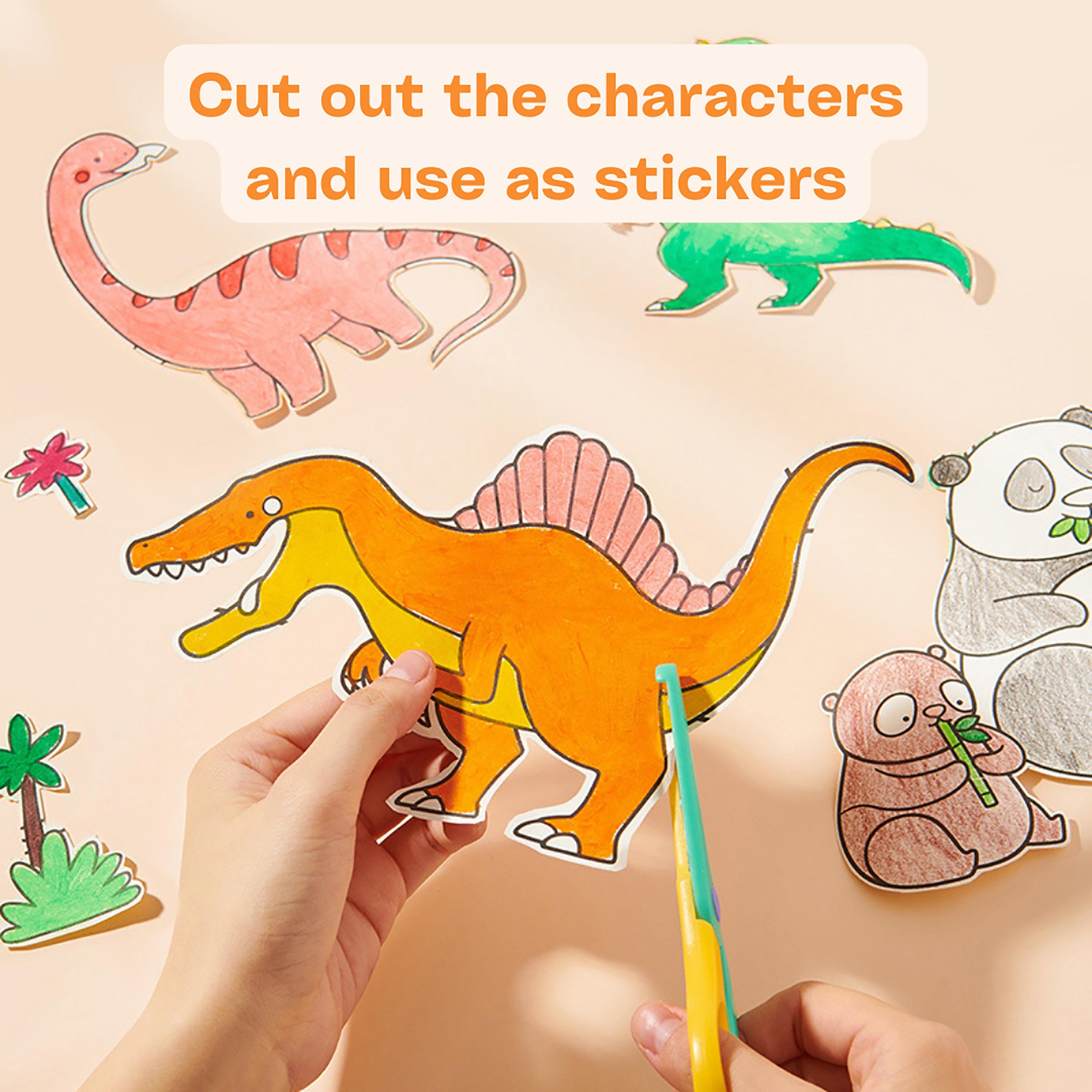 Mideer Self Adhesive Coloring Roll - Dinosaurs, 4 Meter-school-artsandcrafts-image-2