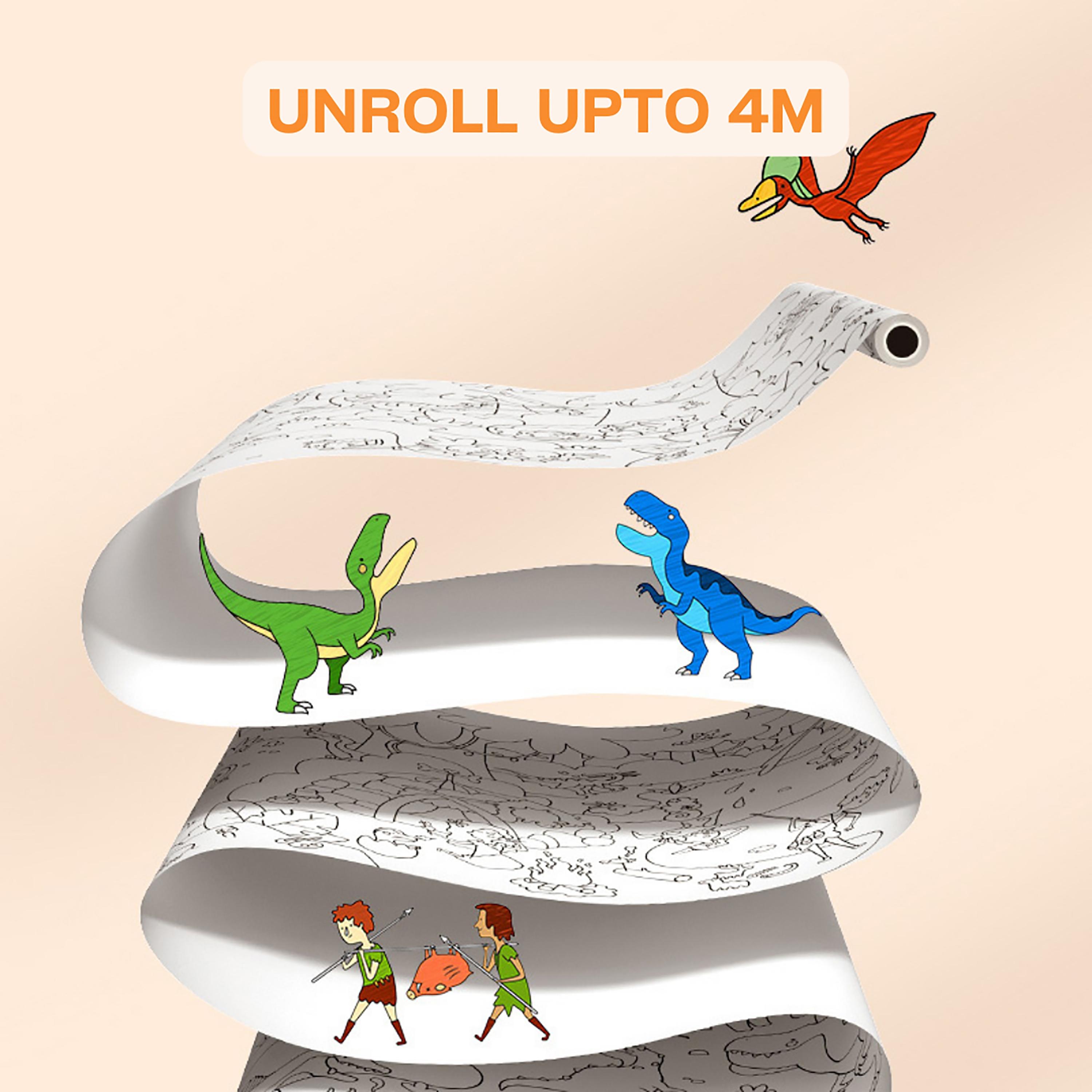 Mideer Self Adhesive Coloring Roll - Dinosaurs, 4 Meter-school-artsandcrafts-image-5