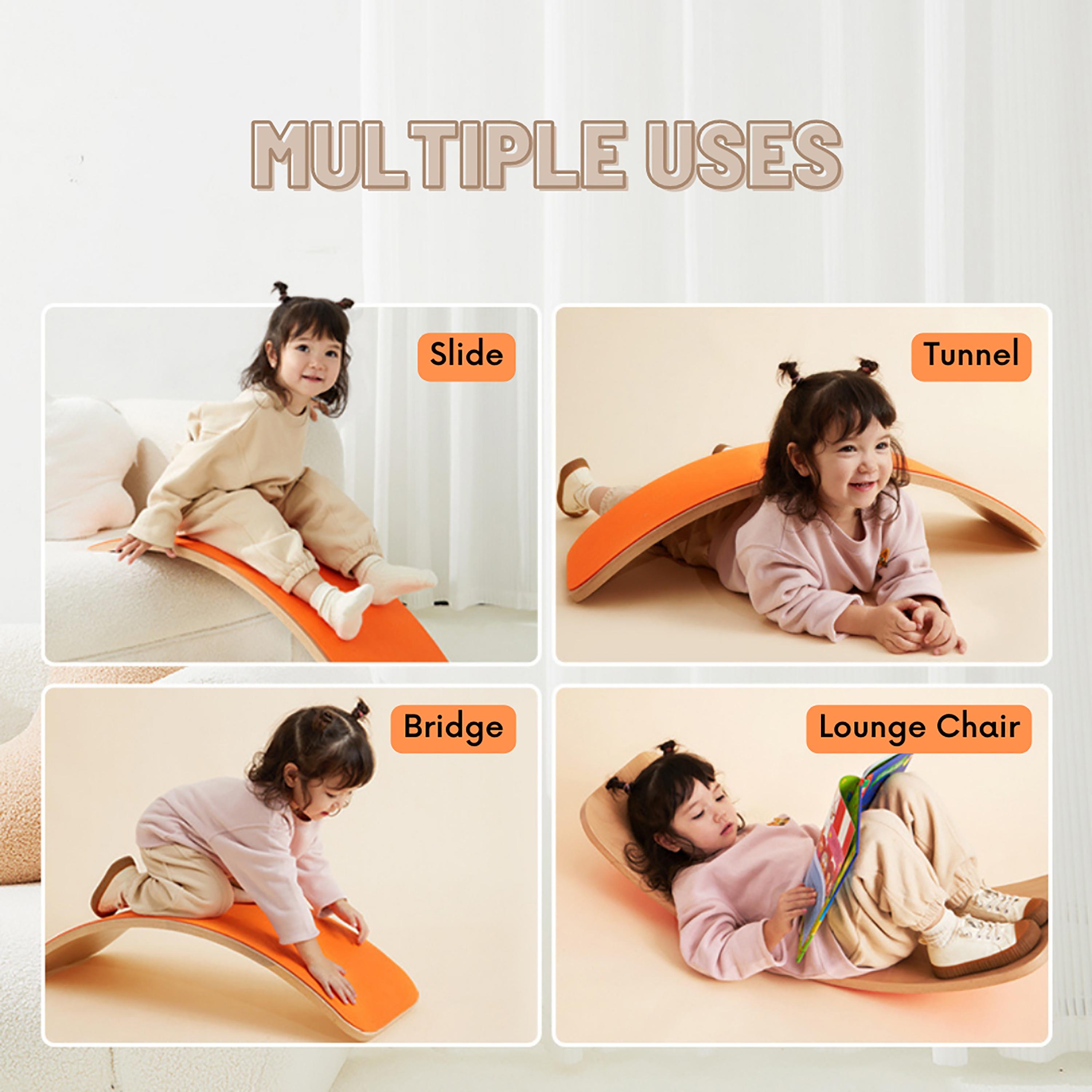 Mideer Wooden Balance Board, Orange-toys-outdoor-sports-image-4