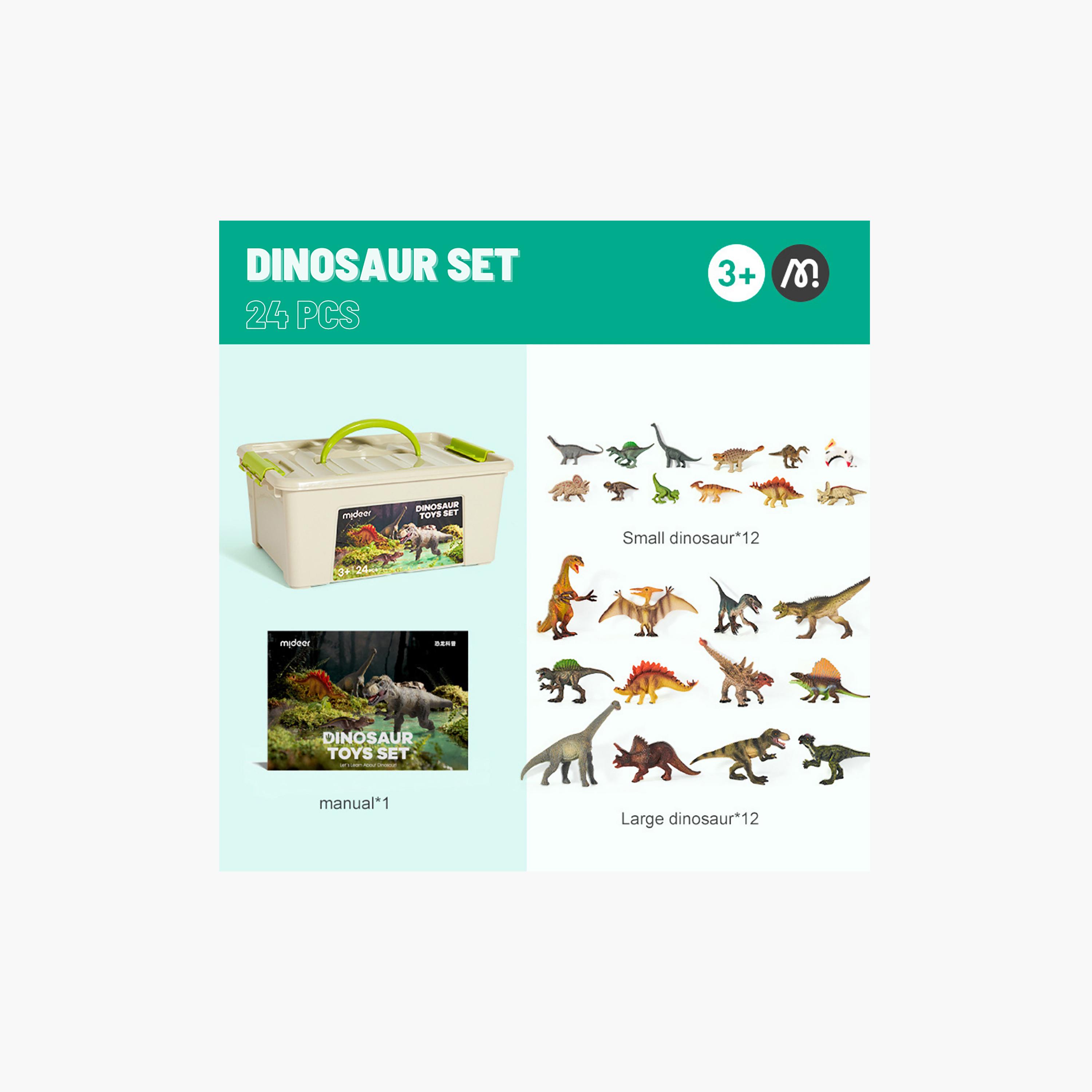 Mideer 24-Piece Dinosaur Toy Set-toys-playfigures-actionplaysets-image-1