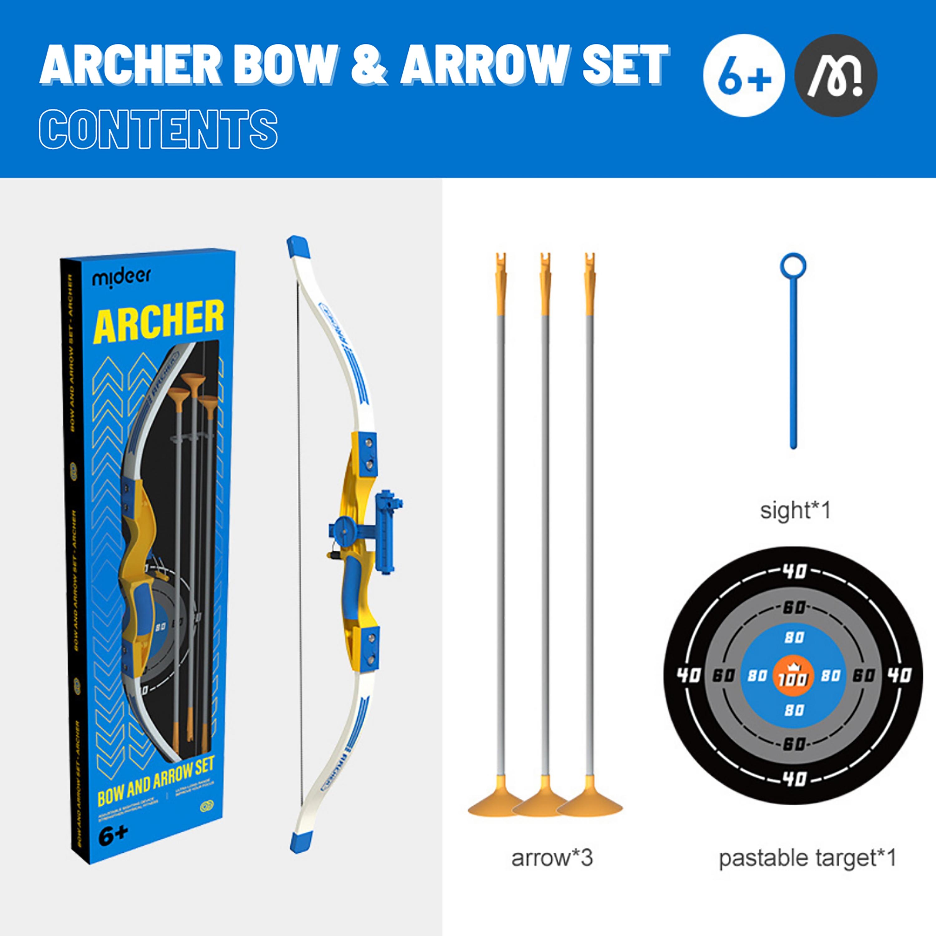 مجموعة الرماية للقوس والسهم مع الهدف من ميدير-toys-outdoor-sports-image-4