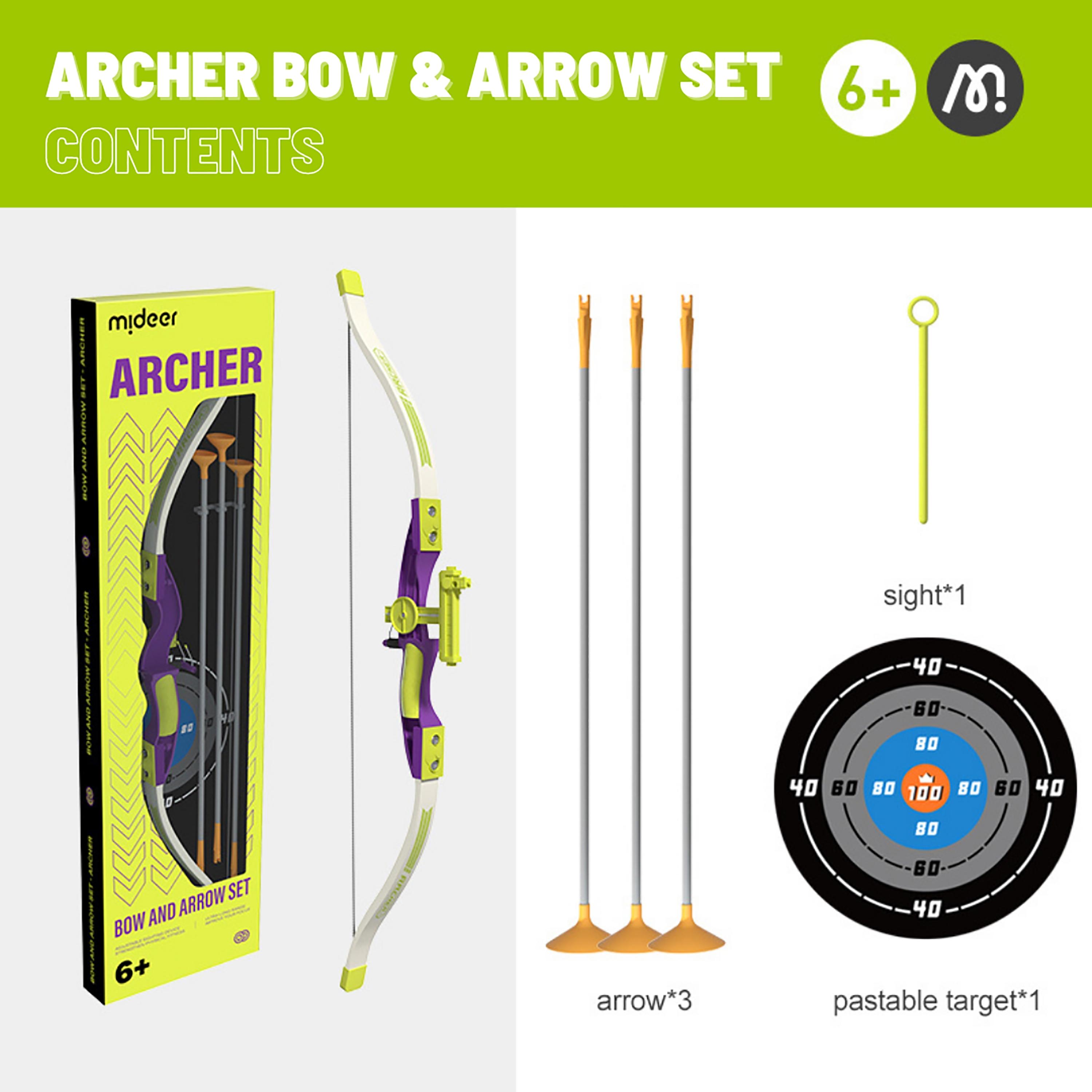 مجموعة الرماية للقوس والسهم مع الهدف من ميدير-toys-outdoor-sports-image-3