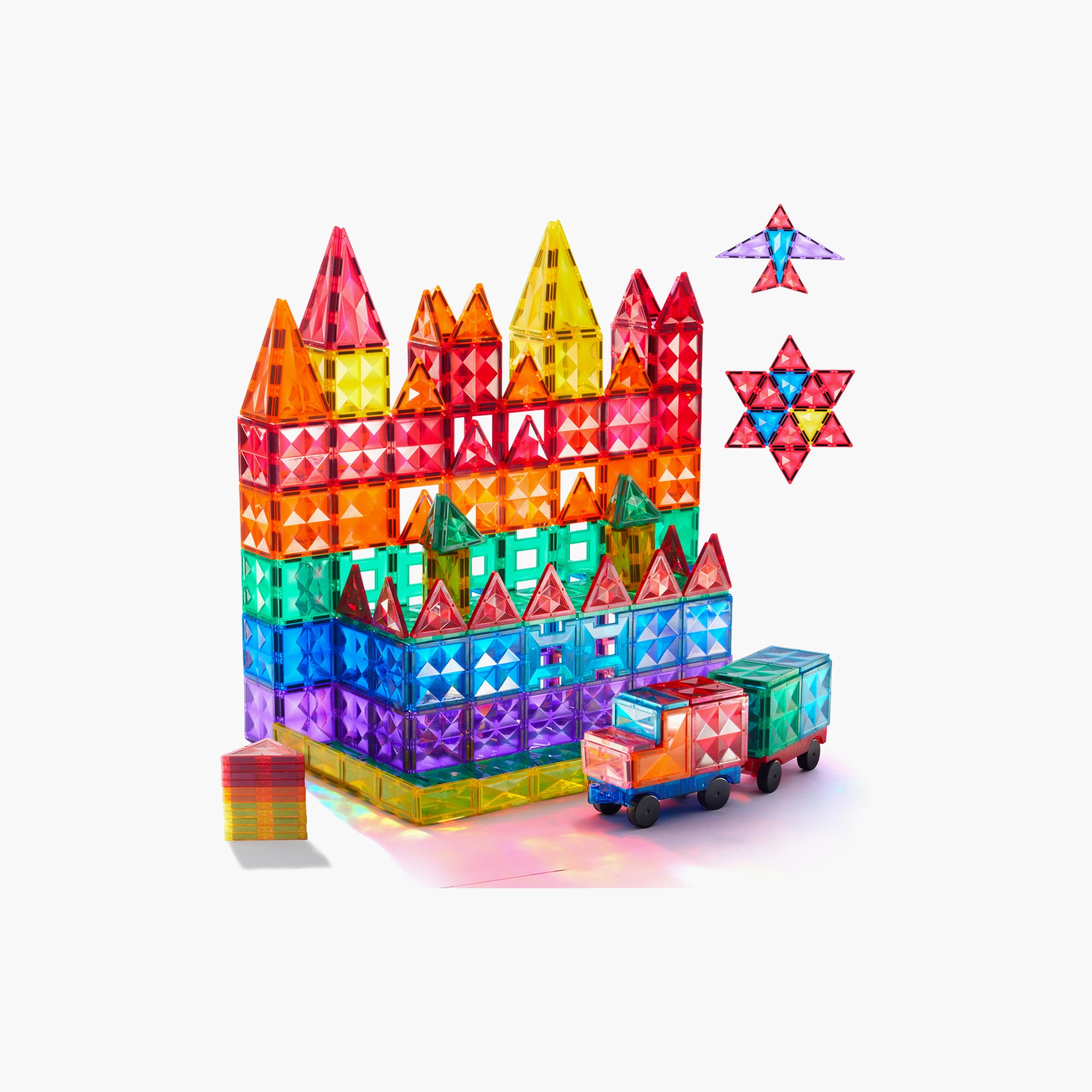 بلاطات مغناطيسية ملونة  100 قطعة من ميدير-toys-buildingblocks-magnetictoys-image-2
