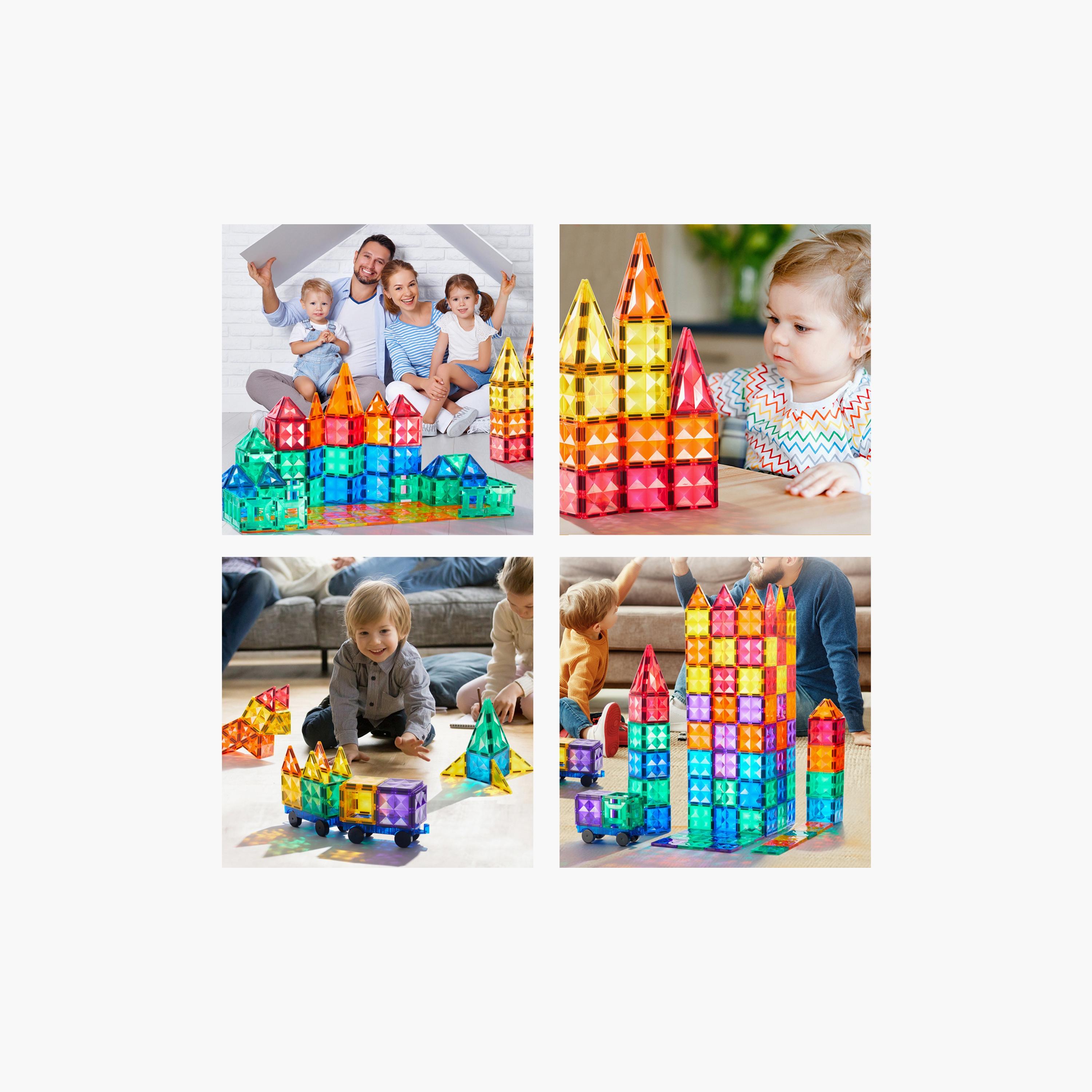 بلاطات مغناطيسية ملونة  100 قطعة من ميدير-toys-buildingblocks-magnetictoys-image-4