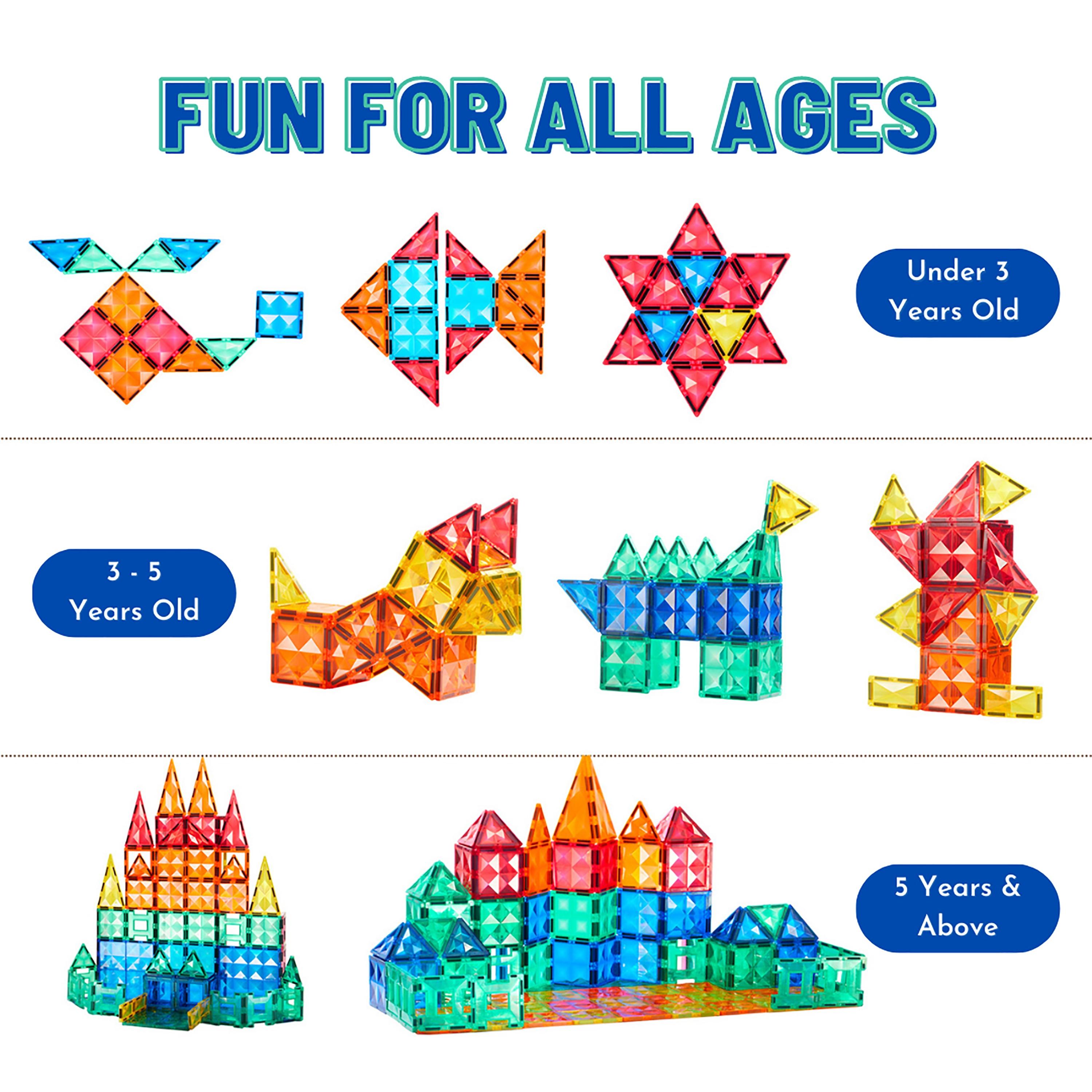 بلاطات مغناطيسية ملونة  100 قطعة من ميدير-toys-buildingblocks-magnetictoys-image-5