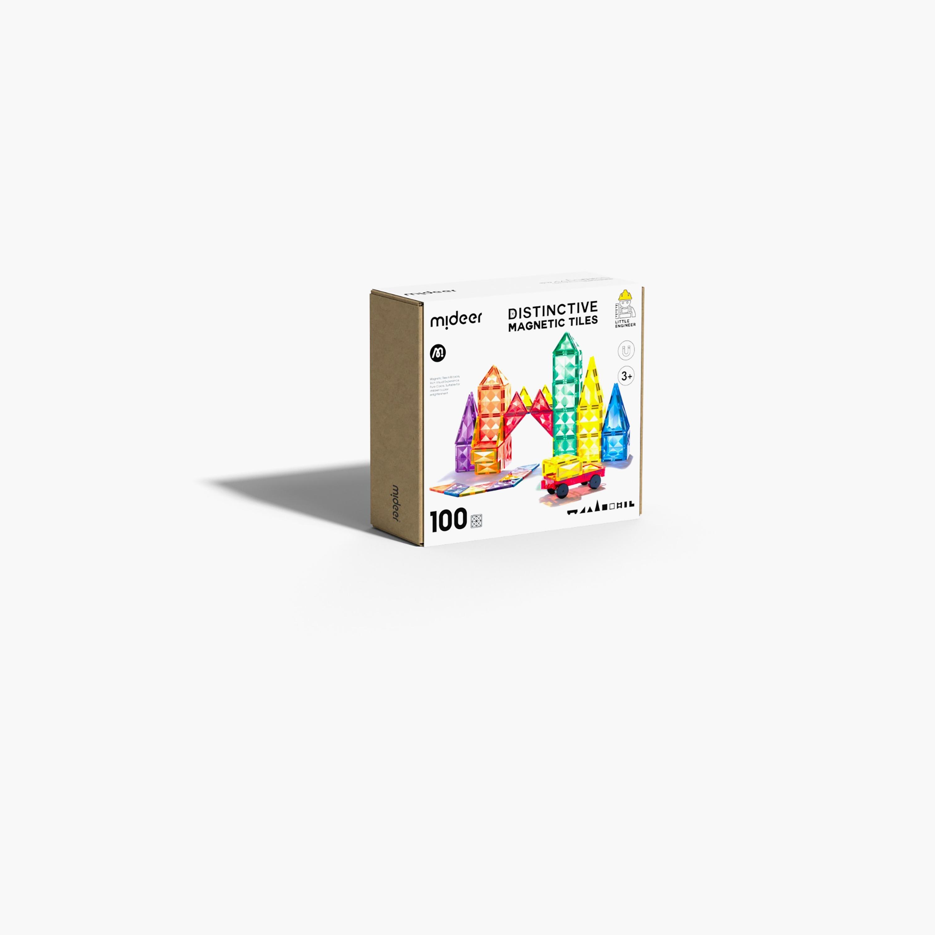 بلاطات مغناطيسية مميزة 100 قطعة من ميدير-toys-buildingblocks-magnetictoys-image-1