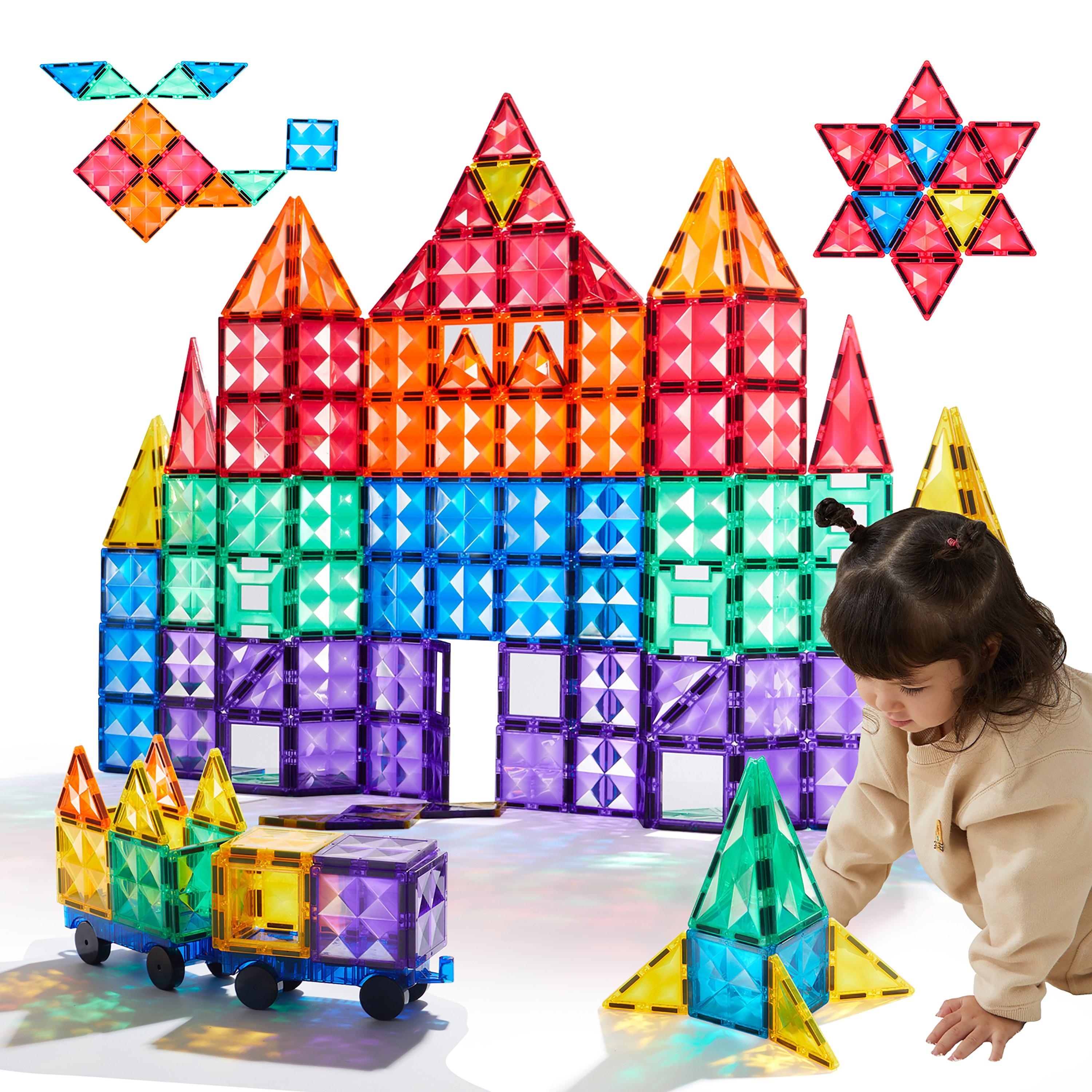 بلاطات مغناطيسية مميزة 100 قطعة من ميدير-toys-buildingblocks-magnetictoys-image-2
