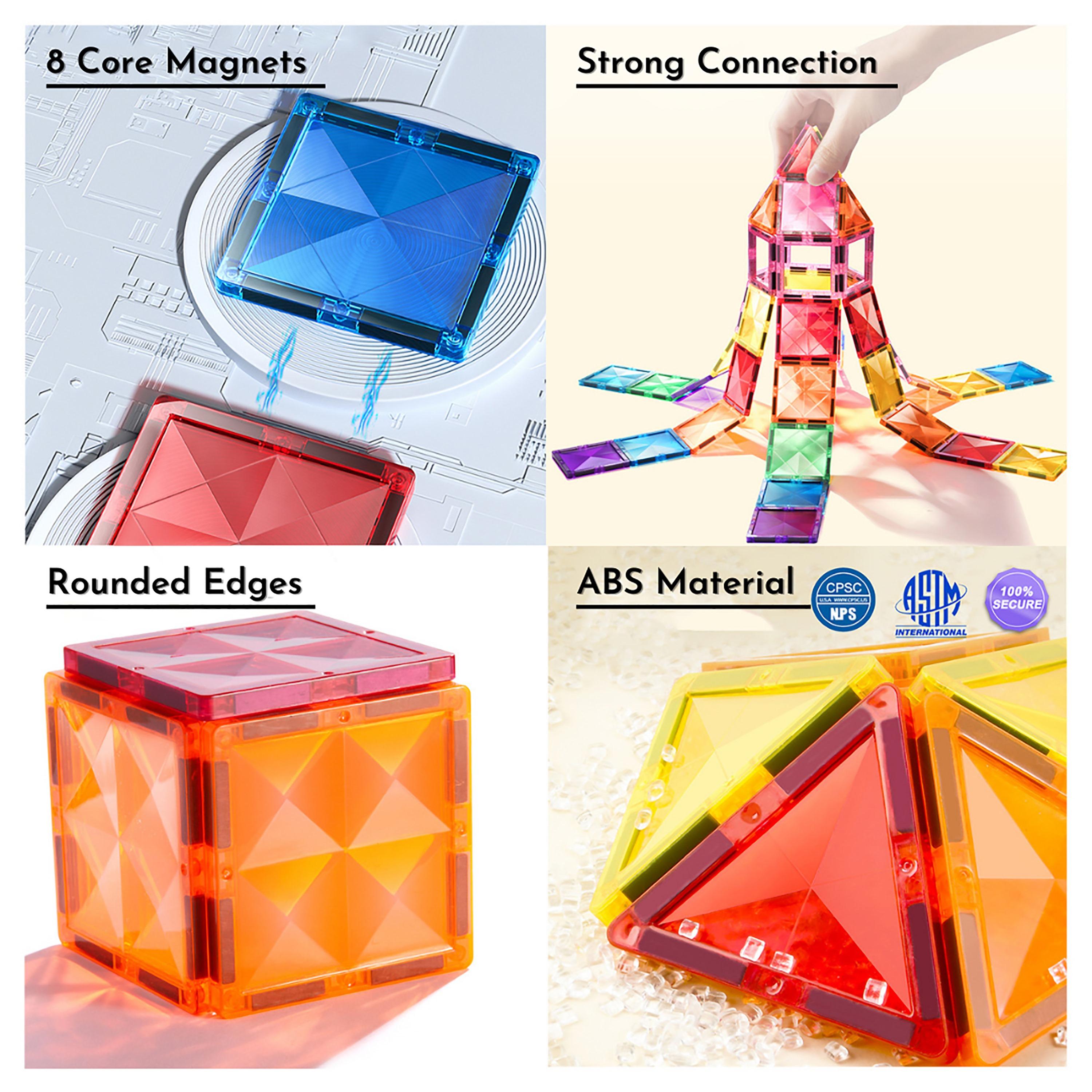 بلاطات مغناطيسية مميزة 100 قطعة من ميدير-toys-buildingblocks-magnetictoys-image-4