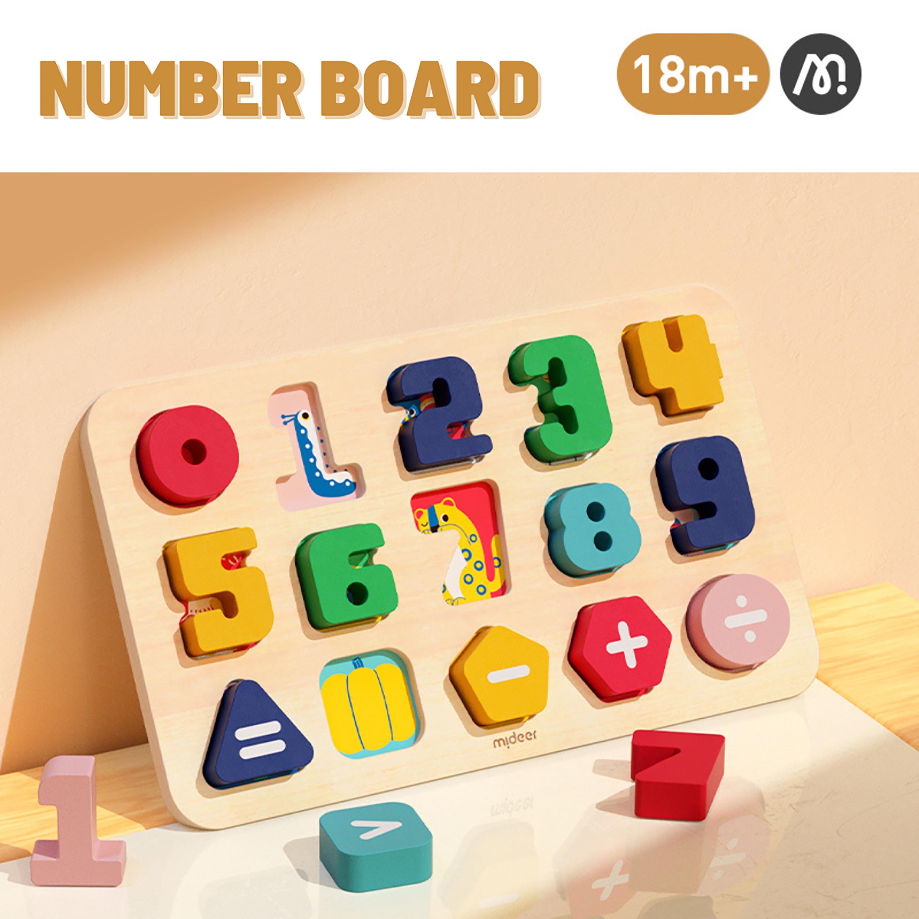 Mideer Wooden Number Board-toys-babyandtoddlertoys-learningtoys-image-2