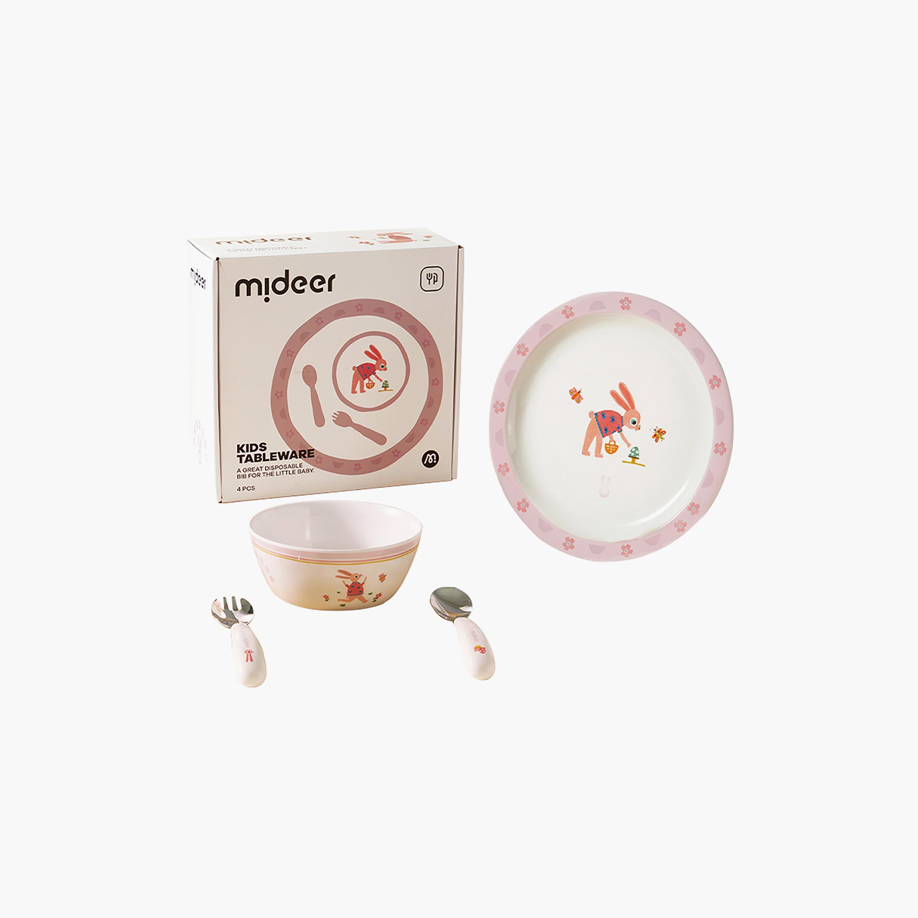 Mideer Tableware Set for Kids, Mrs. Bunny-baby-feeding-mealtimeessentials-image-1