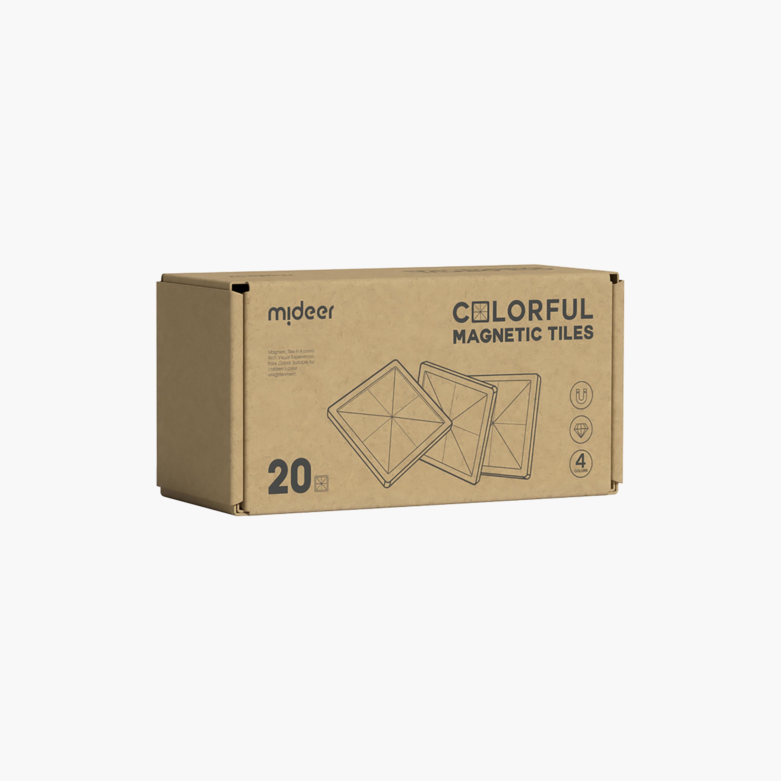 بلاطات مغناطيسية بألوان باردة 20 قطعة من ميدير-toys-buildingblocks-magnetictoys-image-2