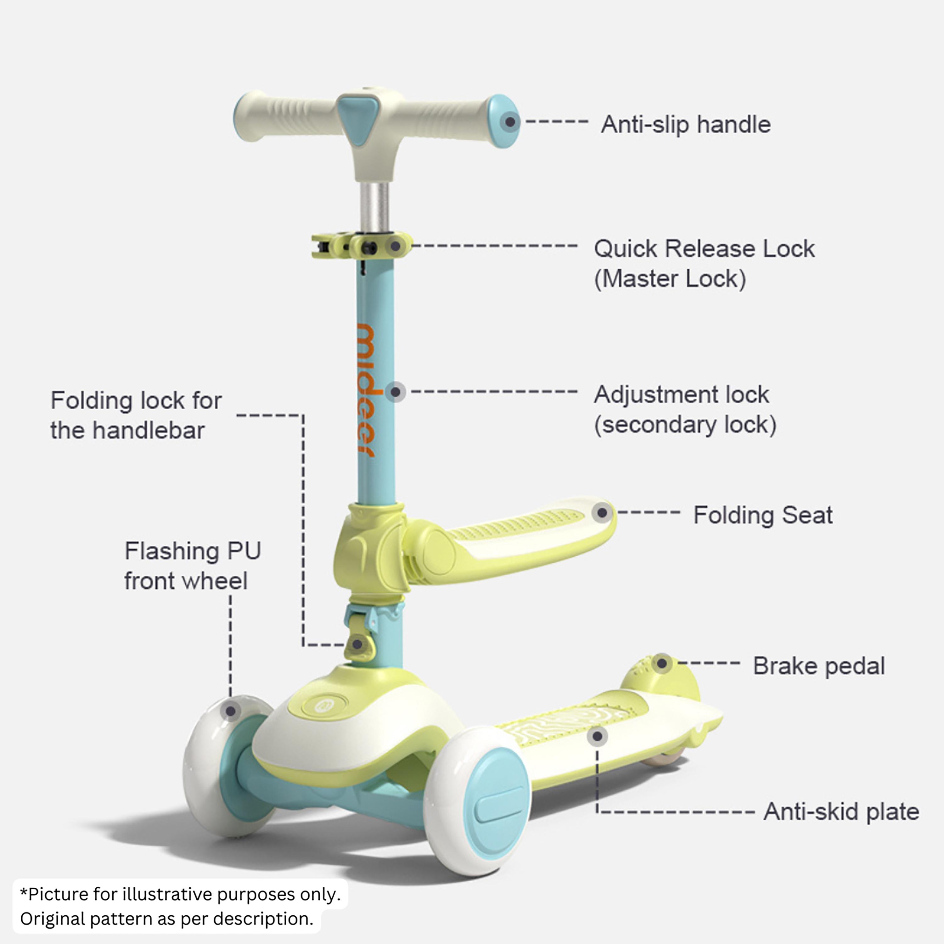سكوتر 2 في 1 قابل للطي من ميدير-toys-outdoor-scooters-image-4