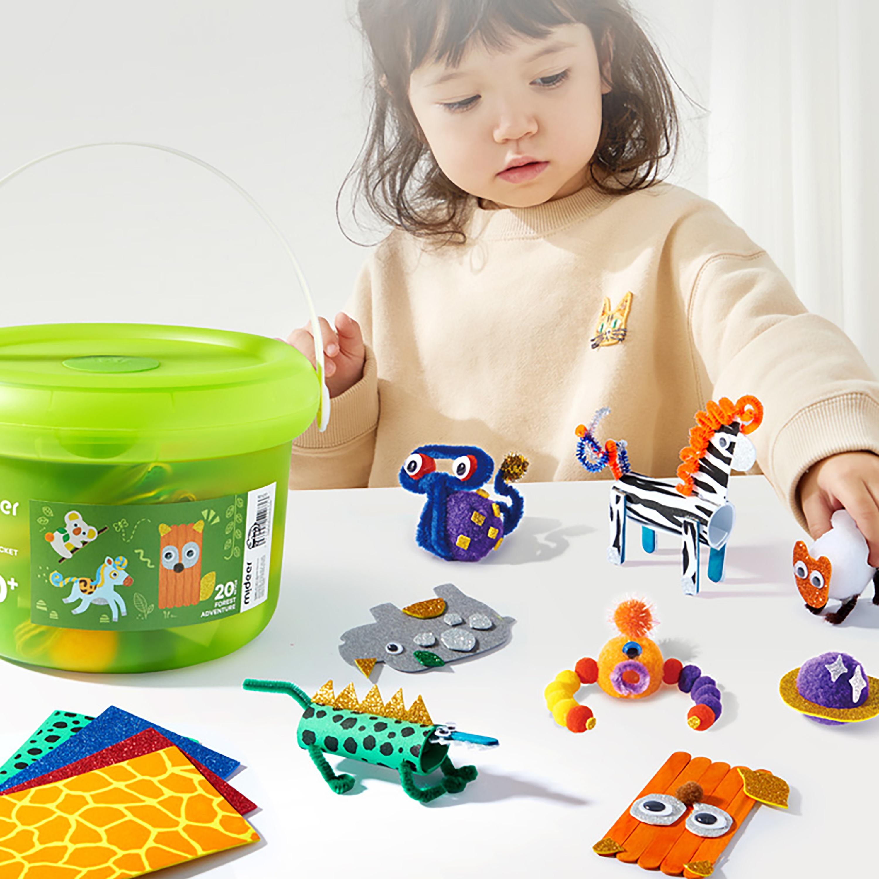 مجموعة دلو الحرف اليدوية (افعلها بنفسك) من ميدير، مغامرة الغابة-school-artsandcrafts-image-2
